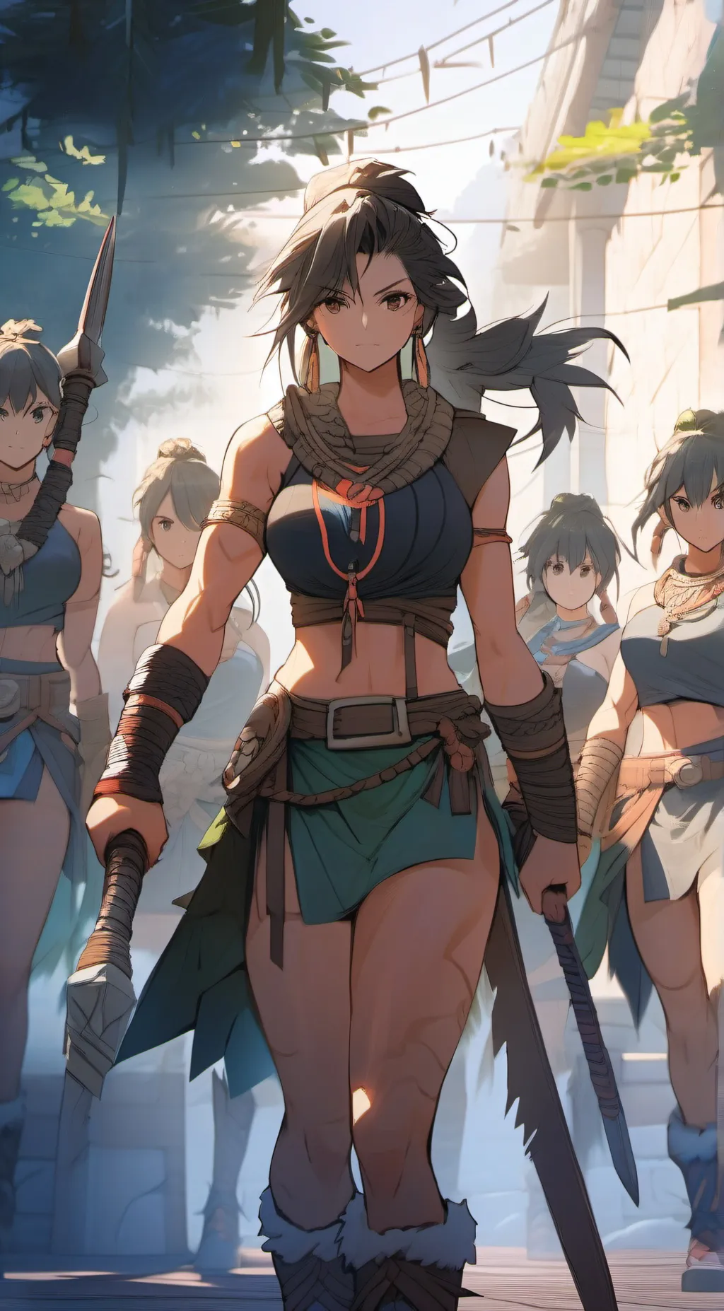 ai character: Amazoness Tribe background