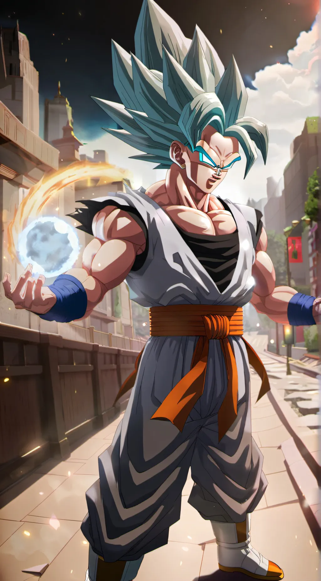 ai character: Gogeta background