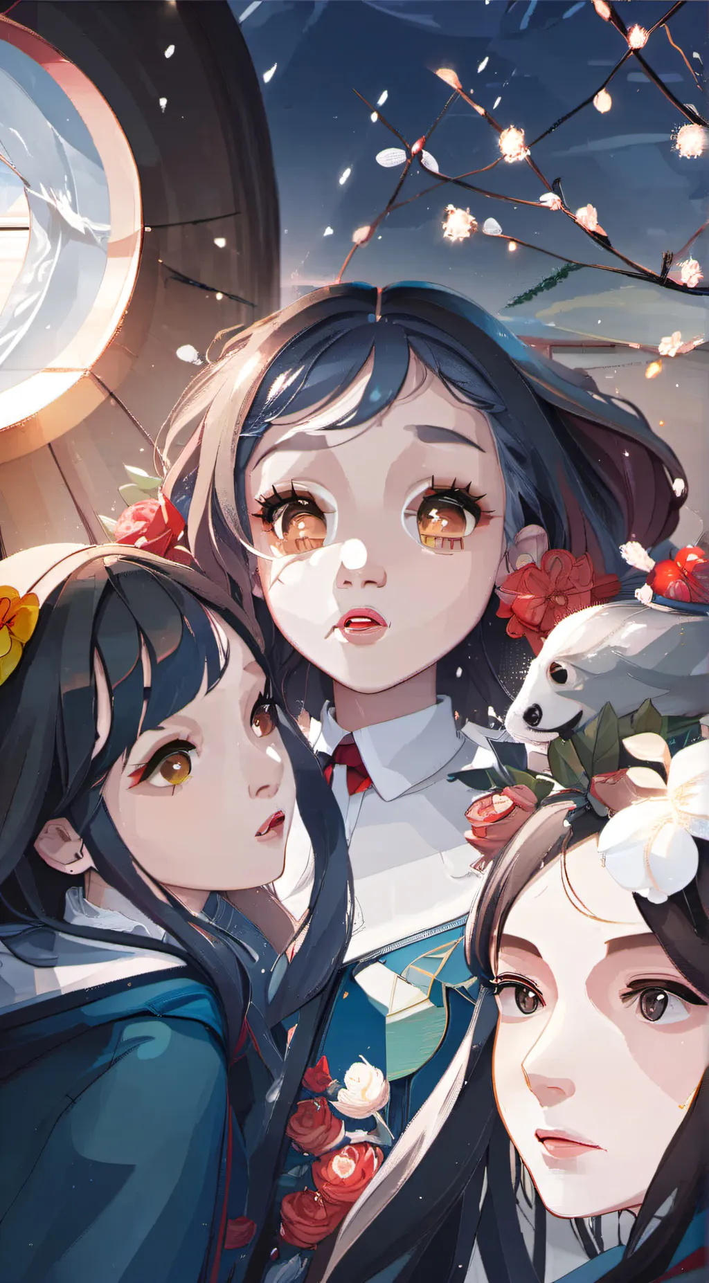 ai character: Girl gang background