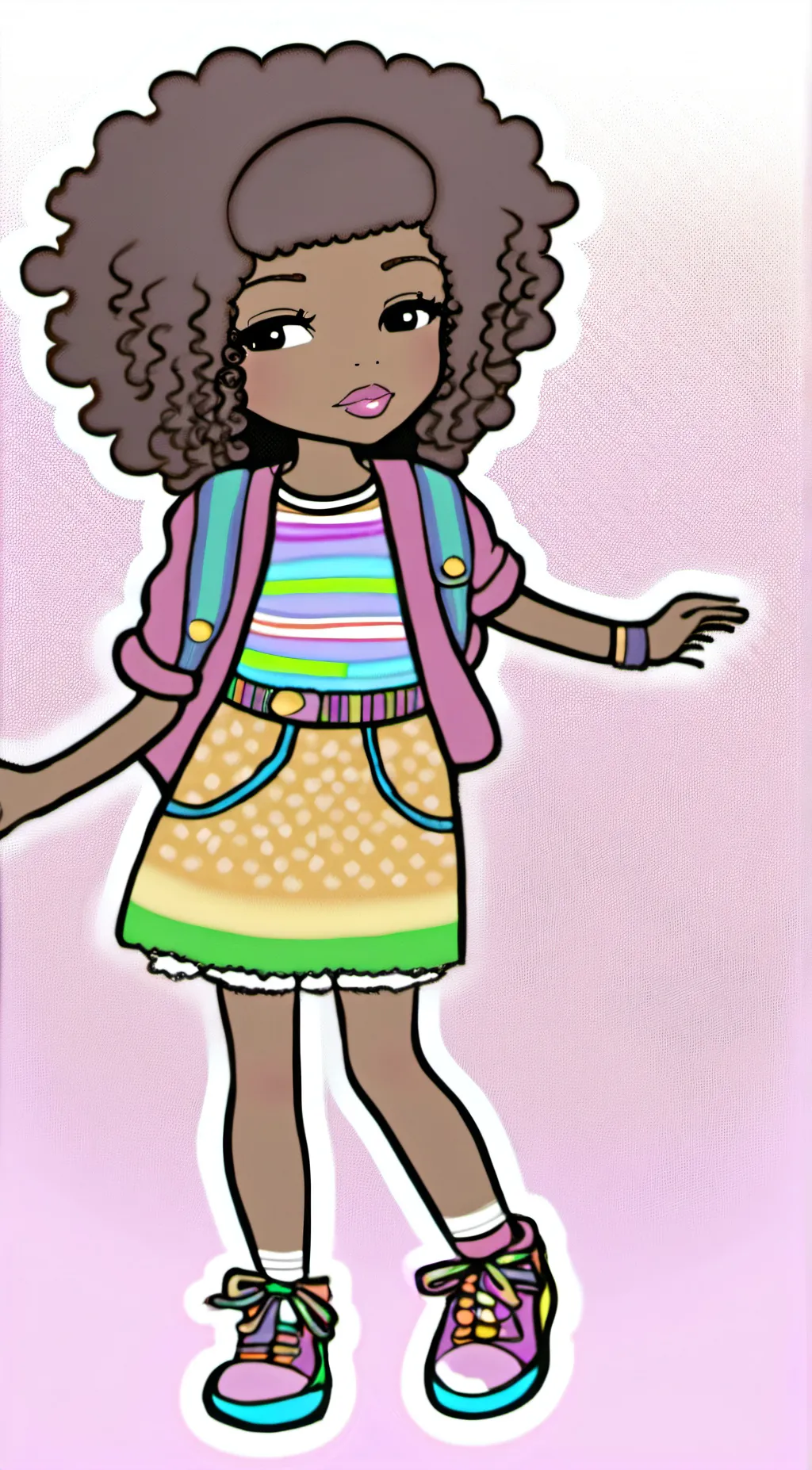 ai character: Rain brow smith background