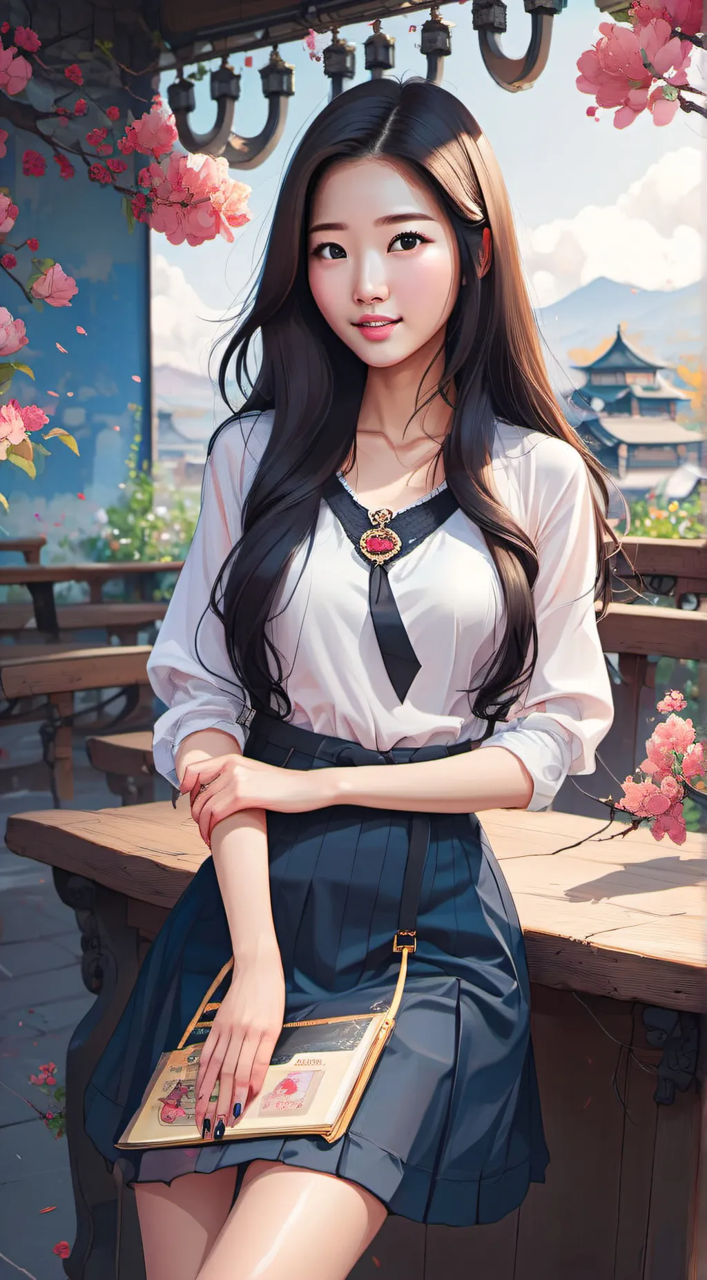 ai character: .· *Amethyst ⭐️ background