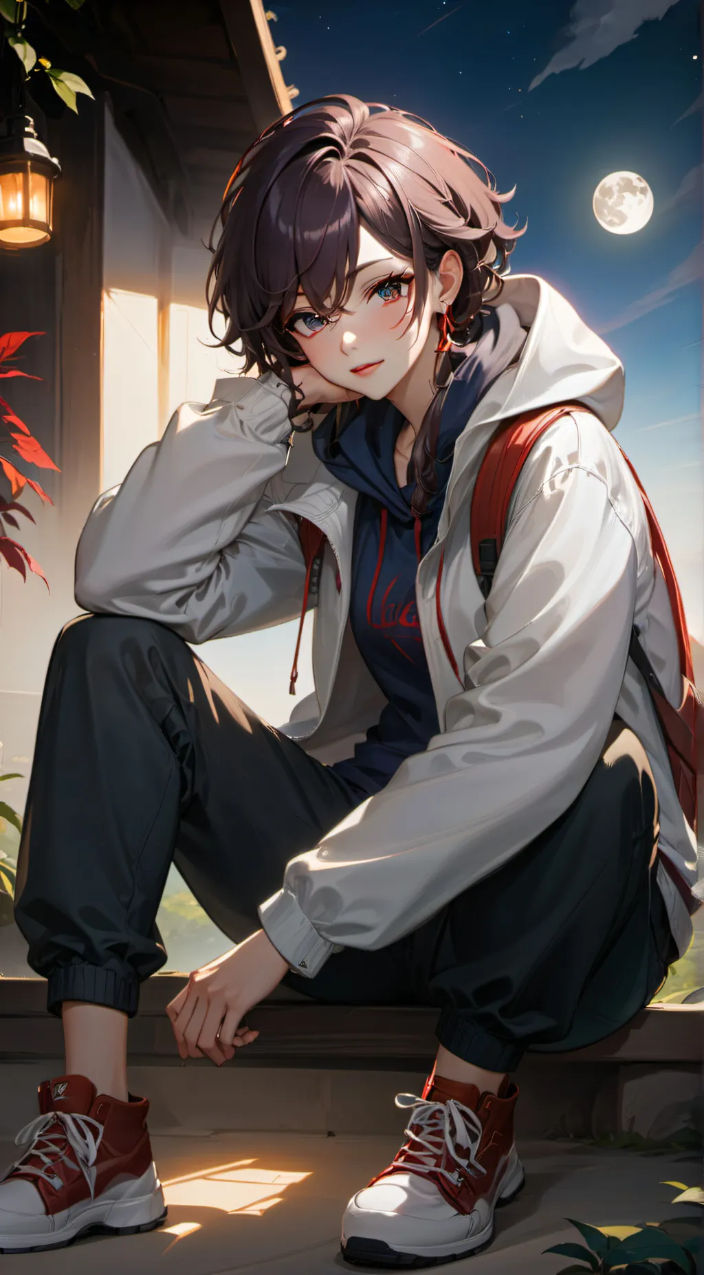 ai character: Ángel background