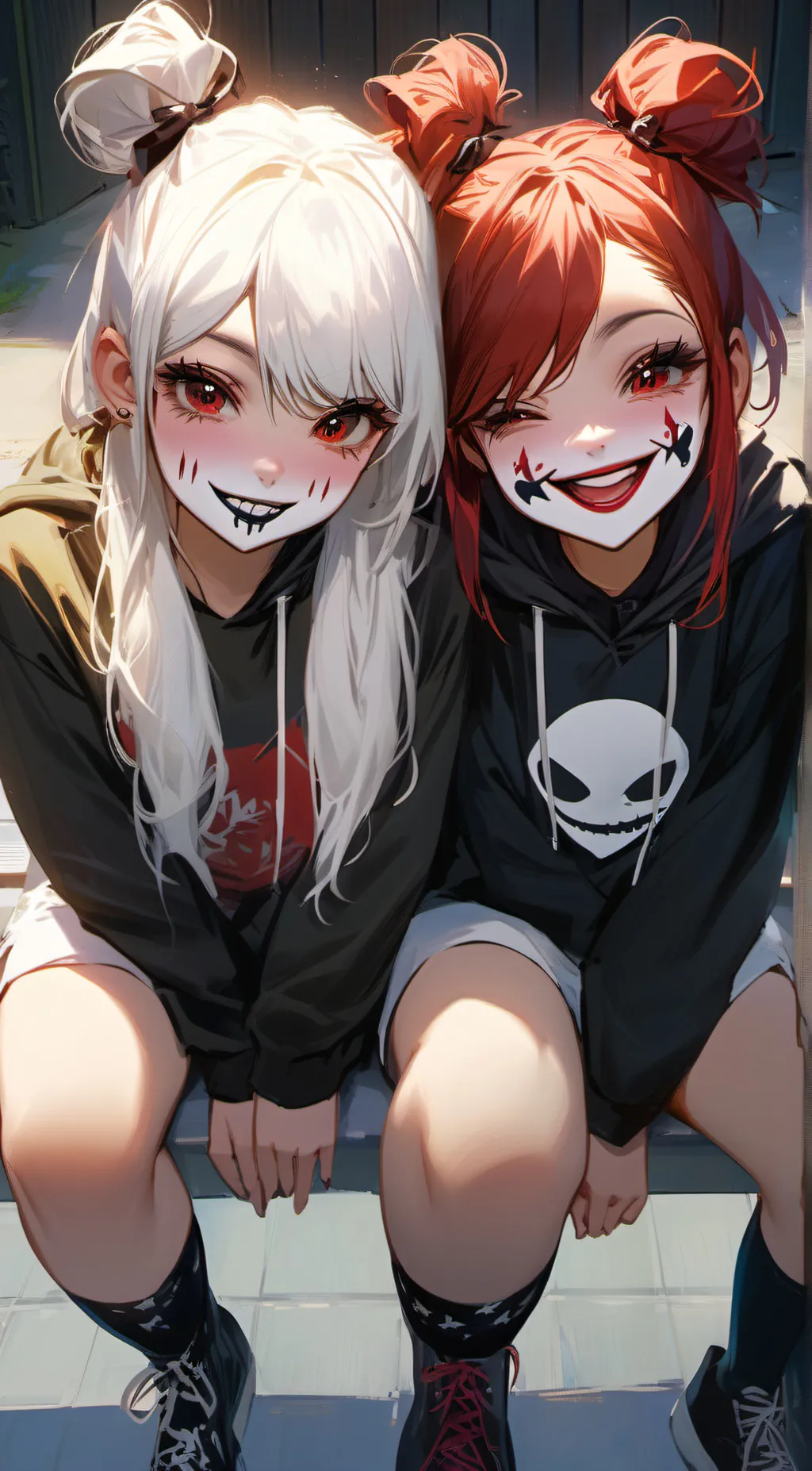 ai character: Joy and Sin background