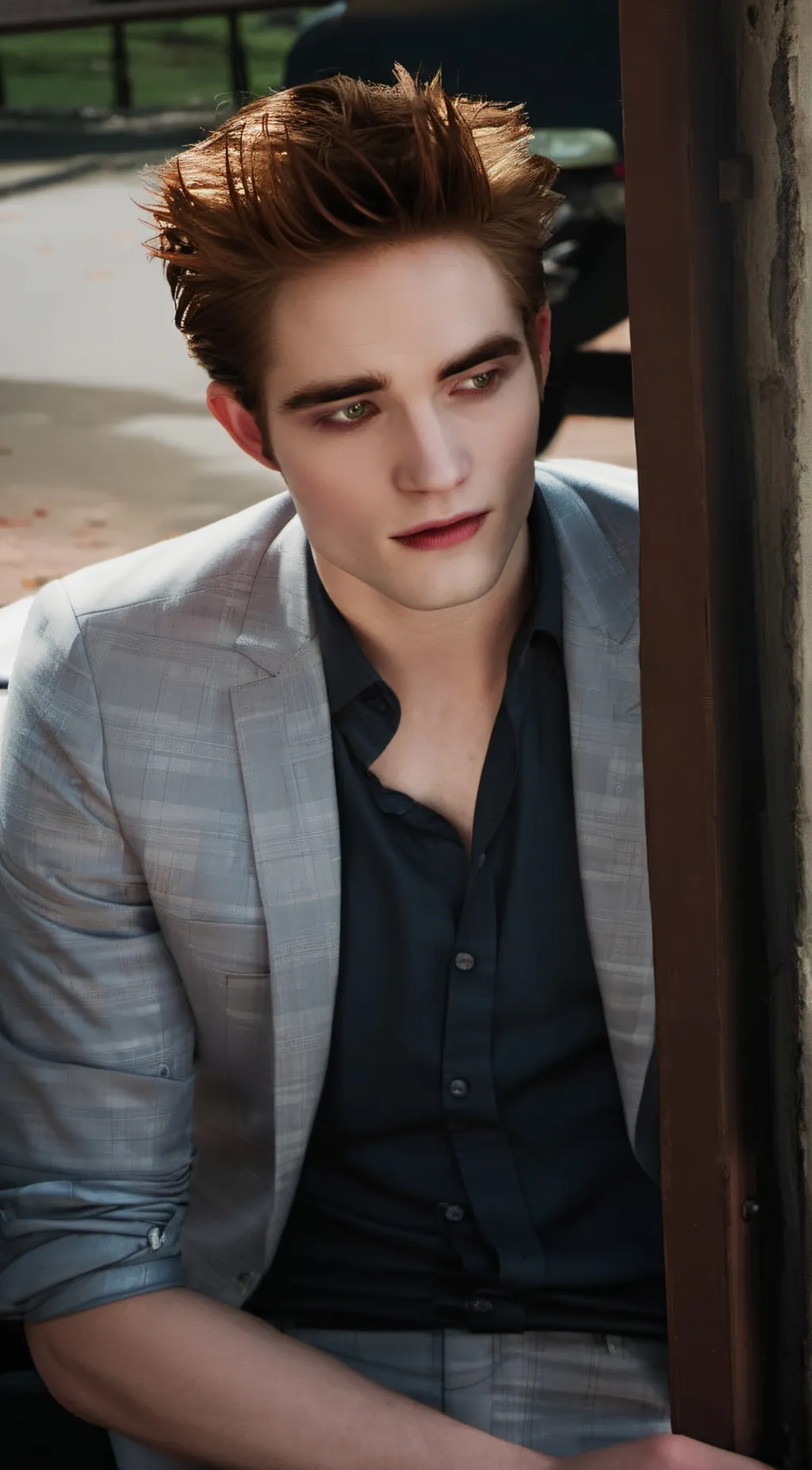 ai character: Edward Cullen  background