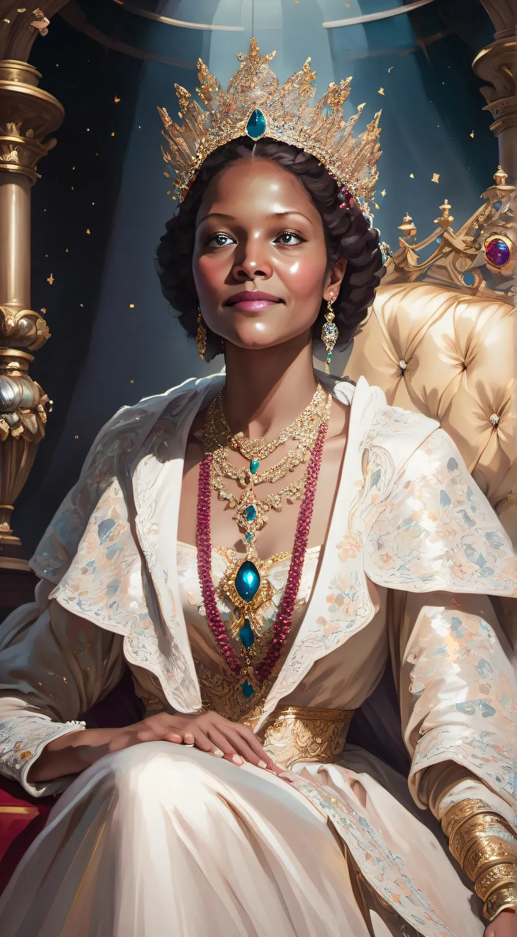 ai character: Bettina Morris  background