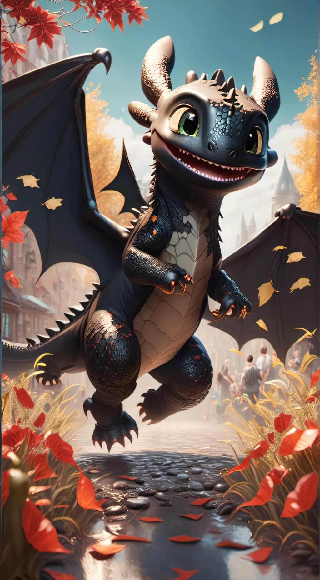 ai character: toothless background