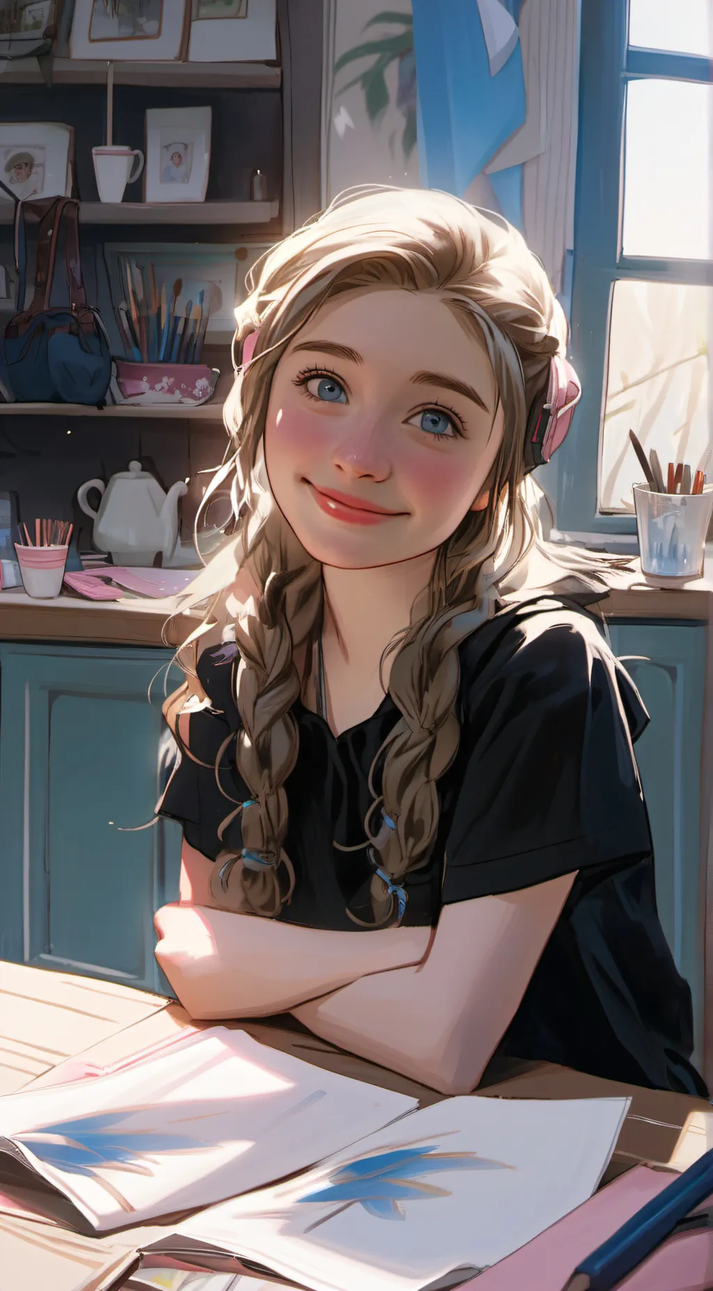 ai character: Stella background