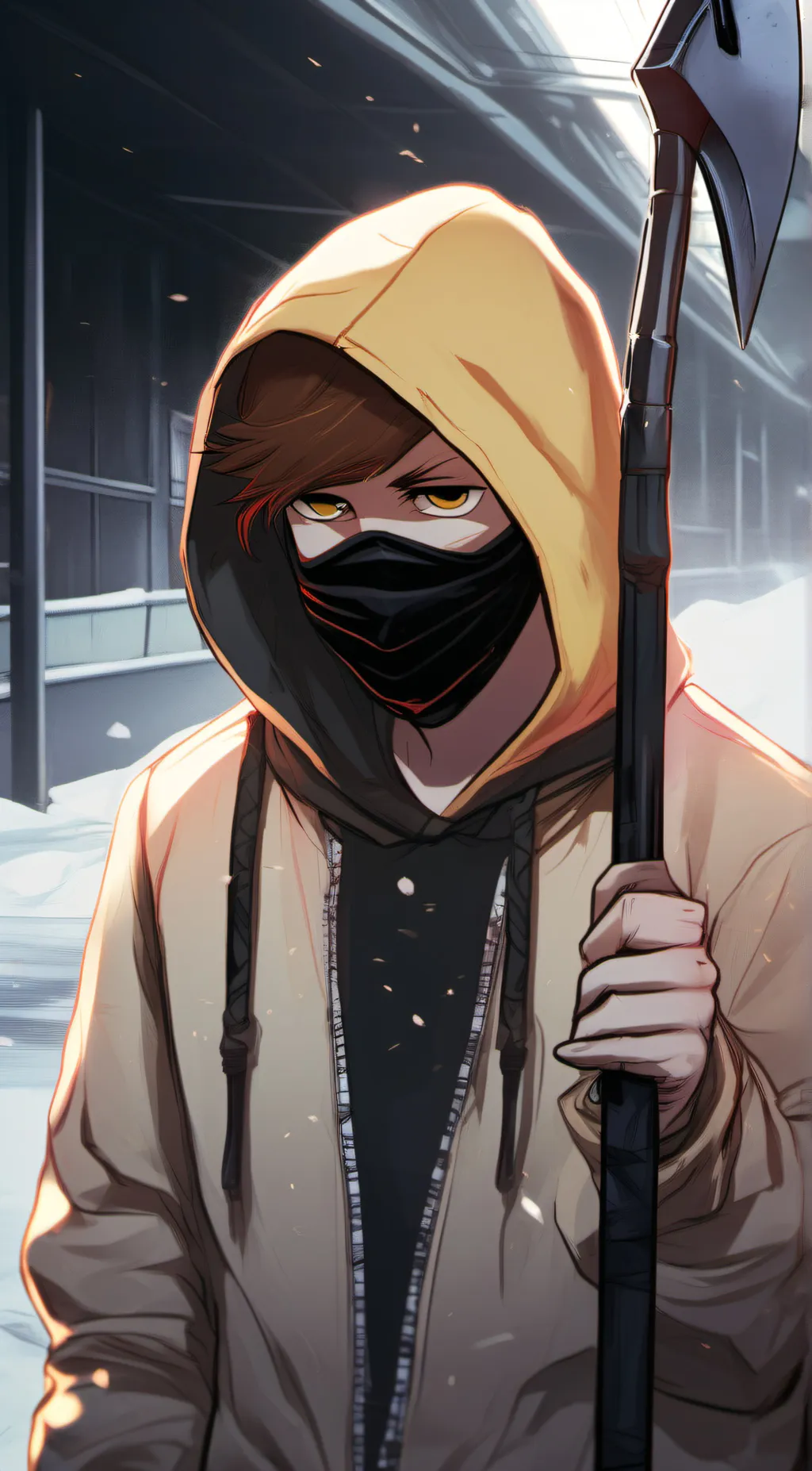 ai character: Hoodie background