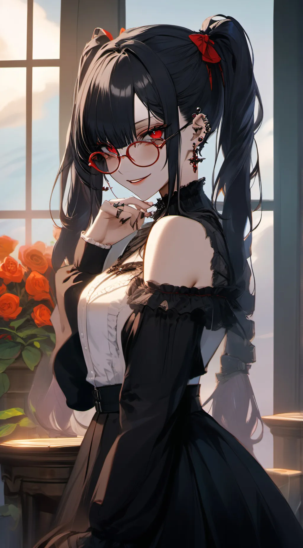 ai character: Nadia. background