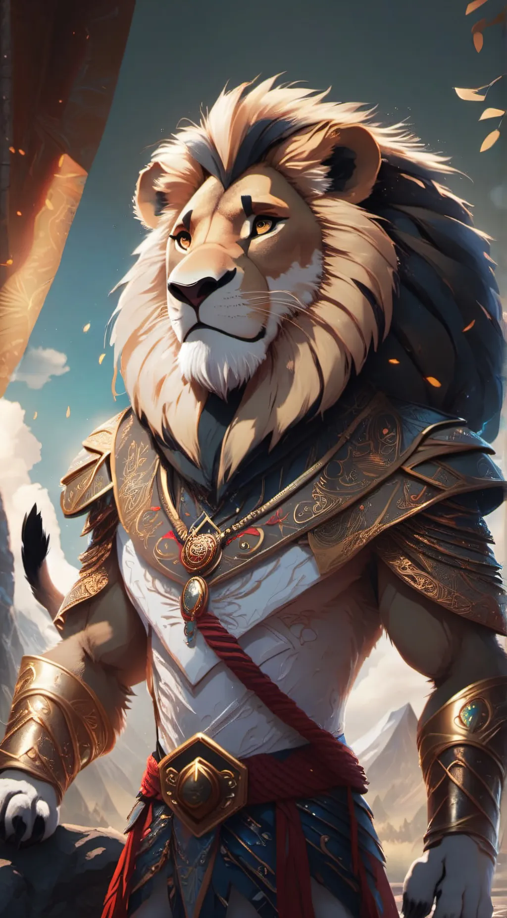 ai character: Jake as a furry  background