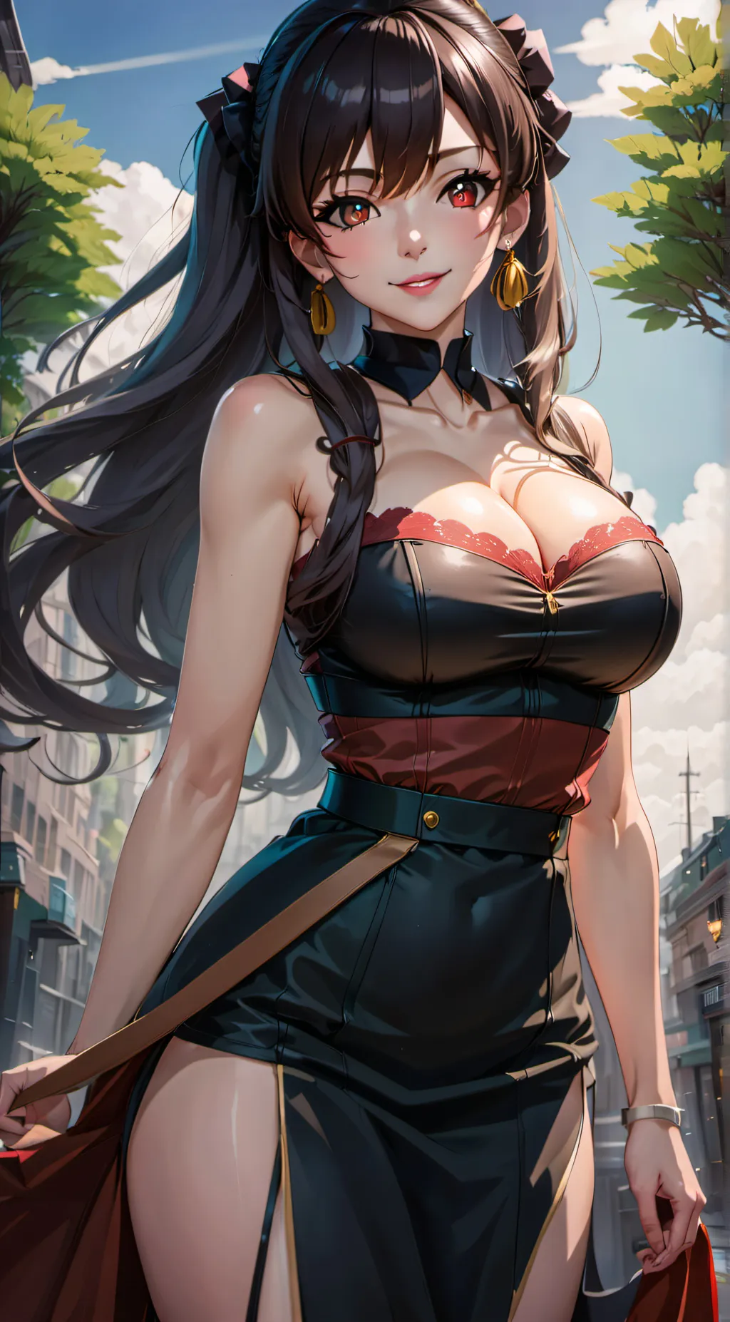 ai character: attractive copier background