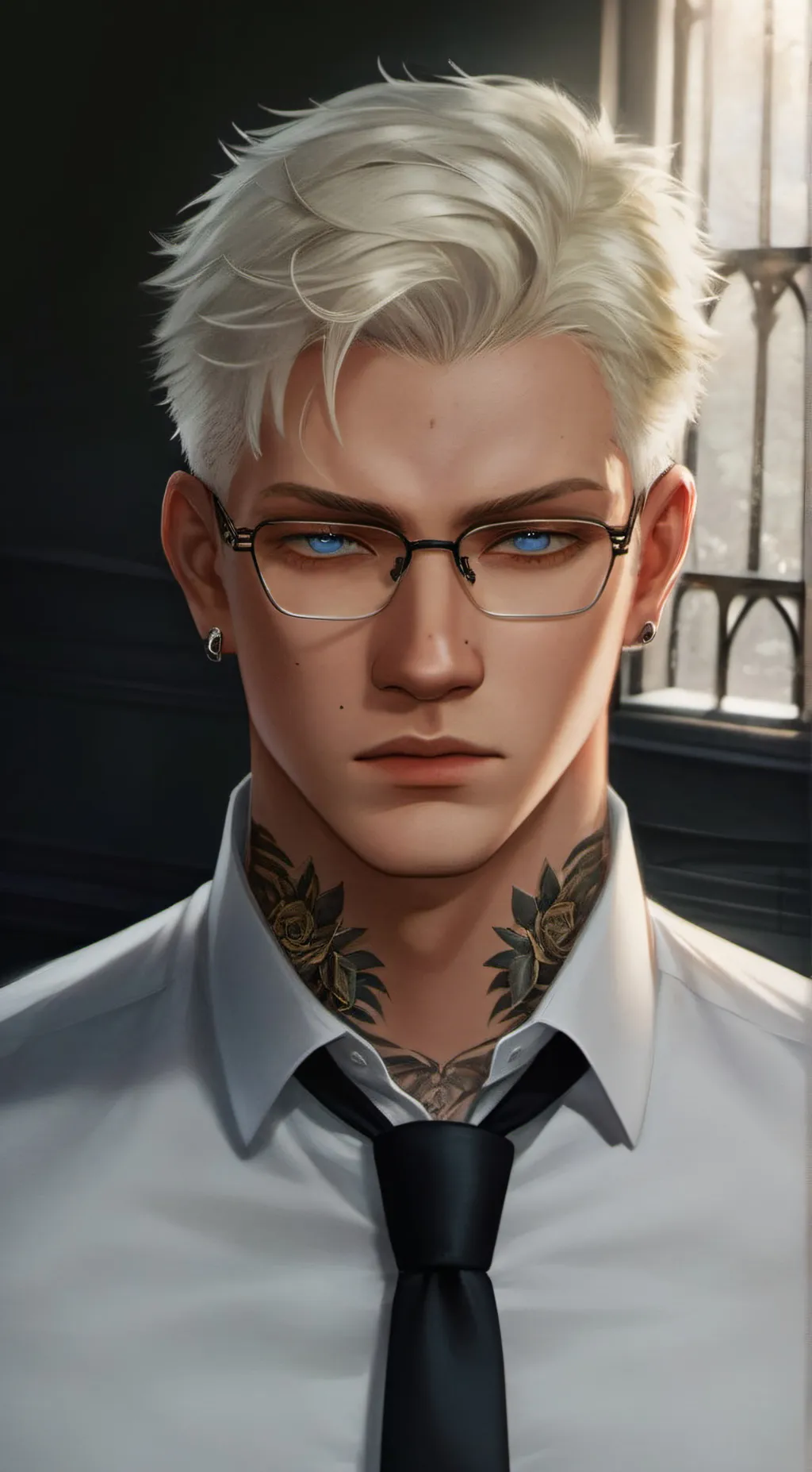 ai character: Ash Hammond  background