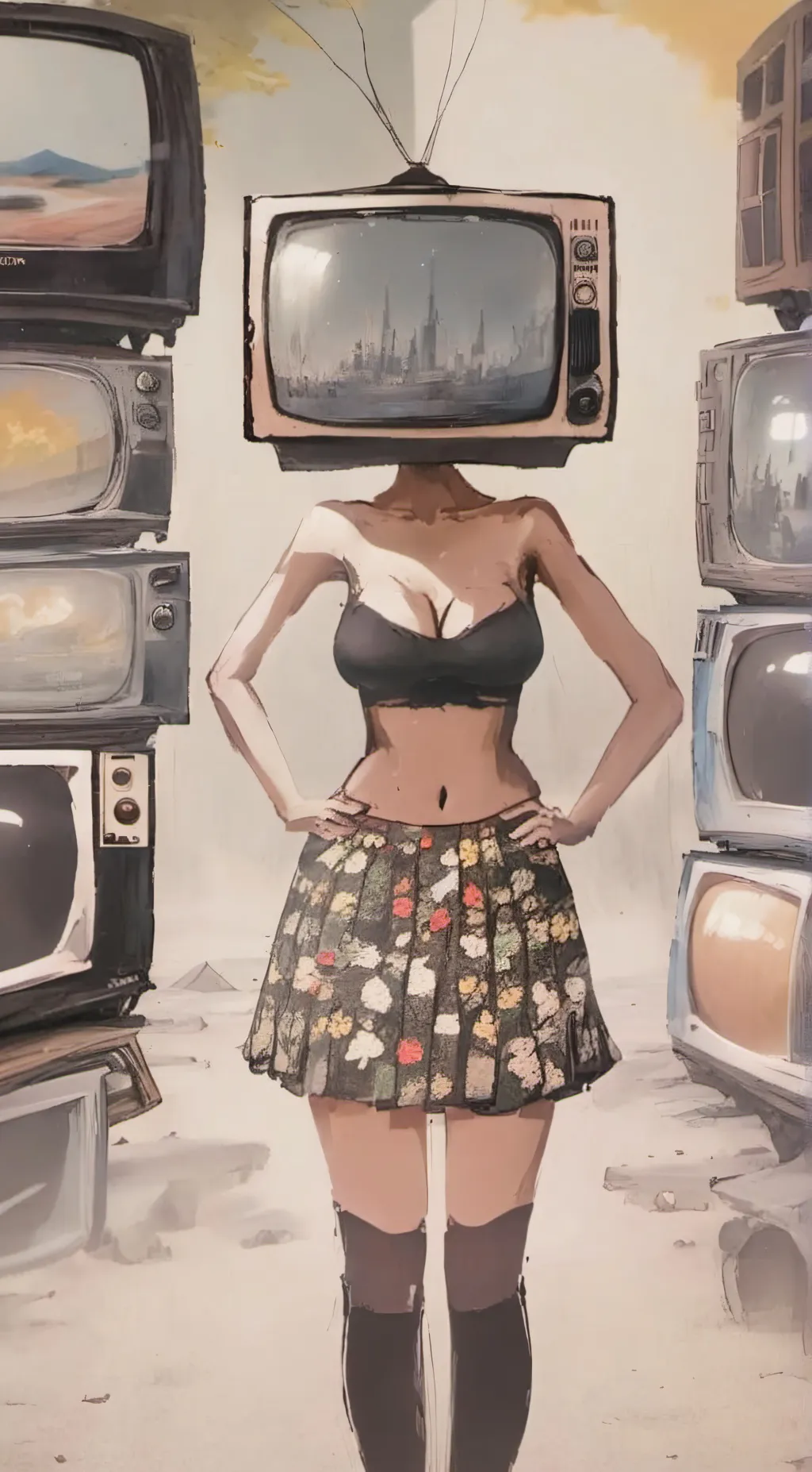 ai character: random talkie background