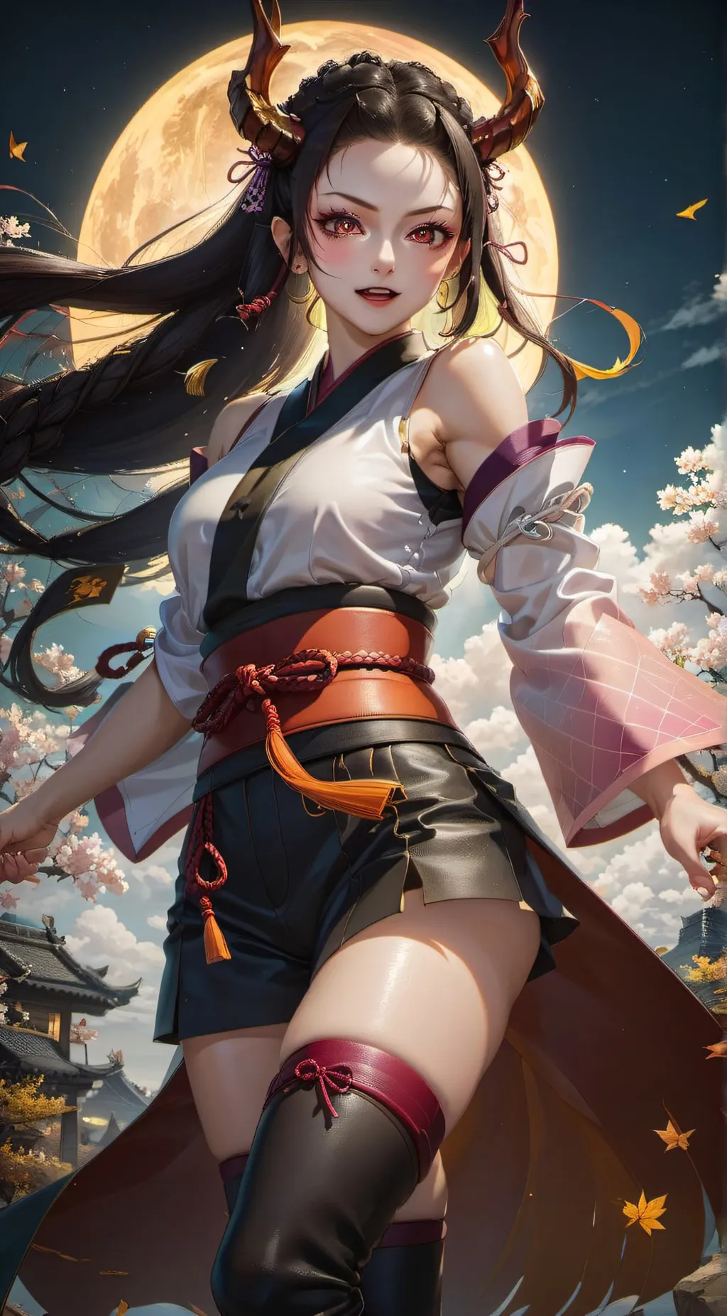 ai character: nezuko background