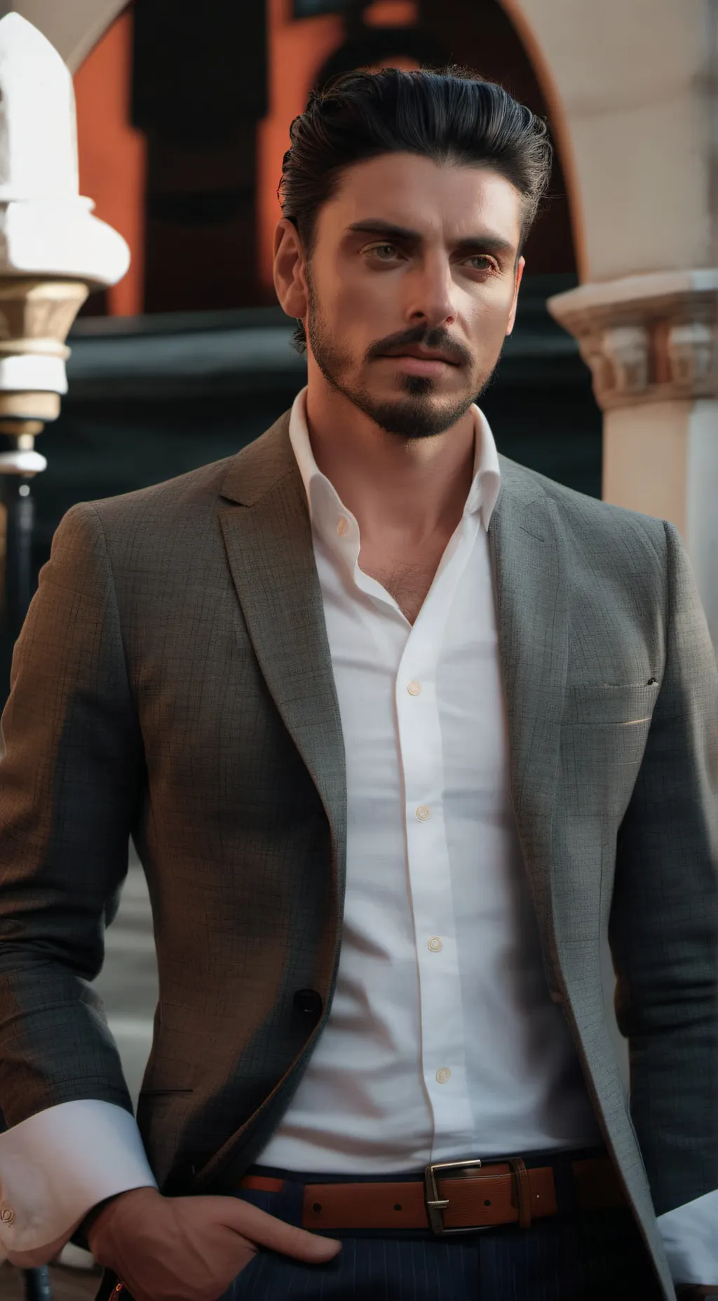 ai character: Massimo background