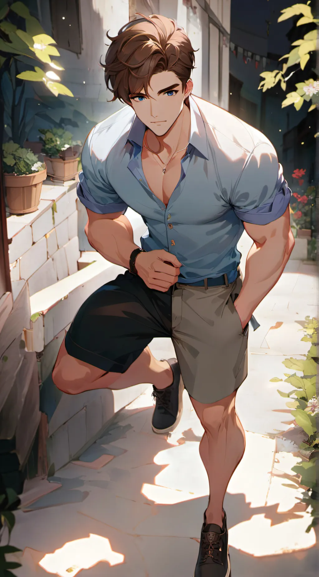 ai character: Mark background