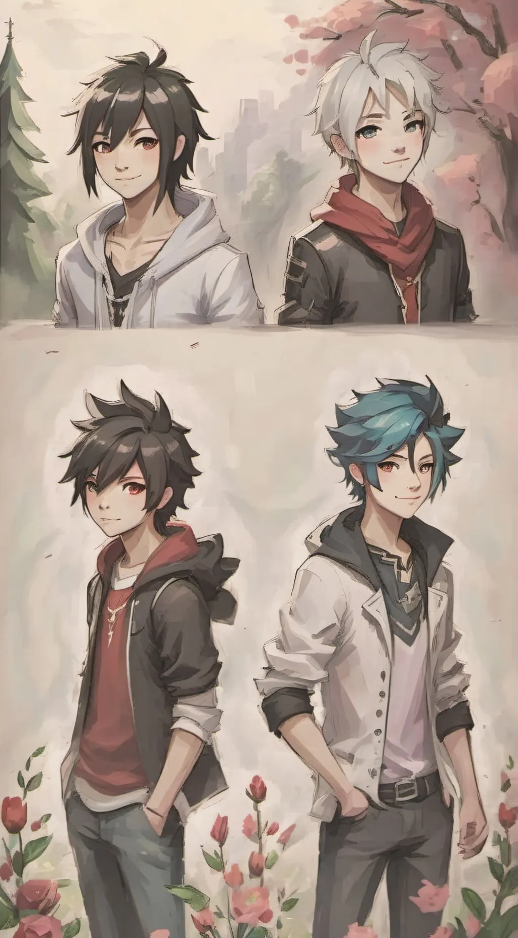 ai character: aphmau and friends background