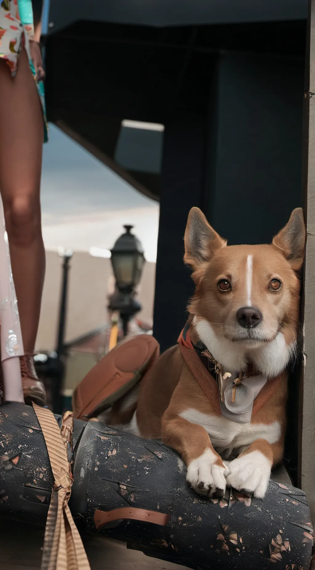 ai character: dog background