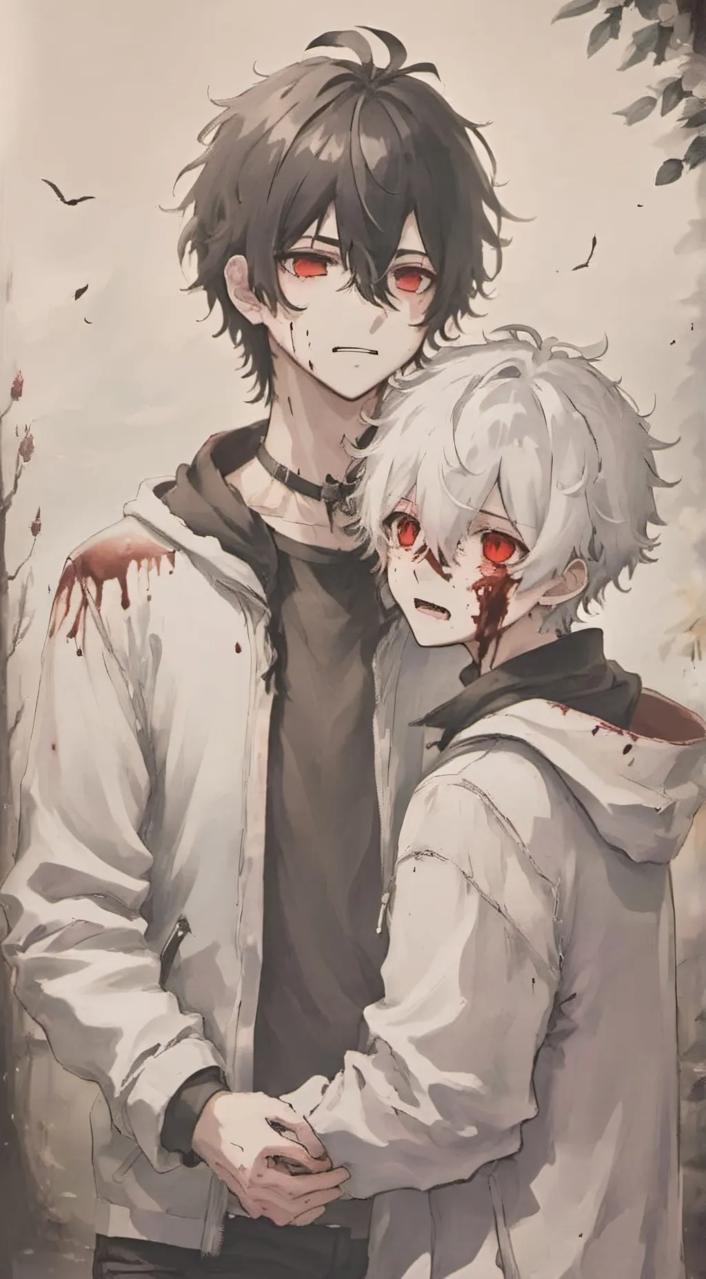 ai character: he is sam you mika background