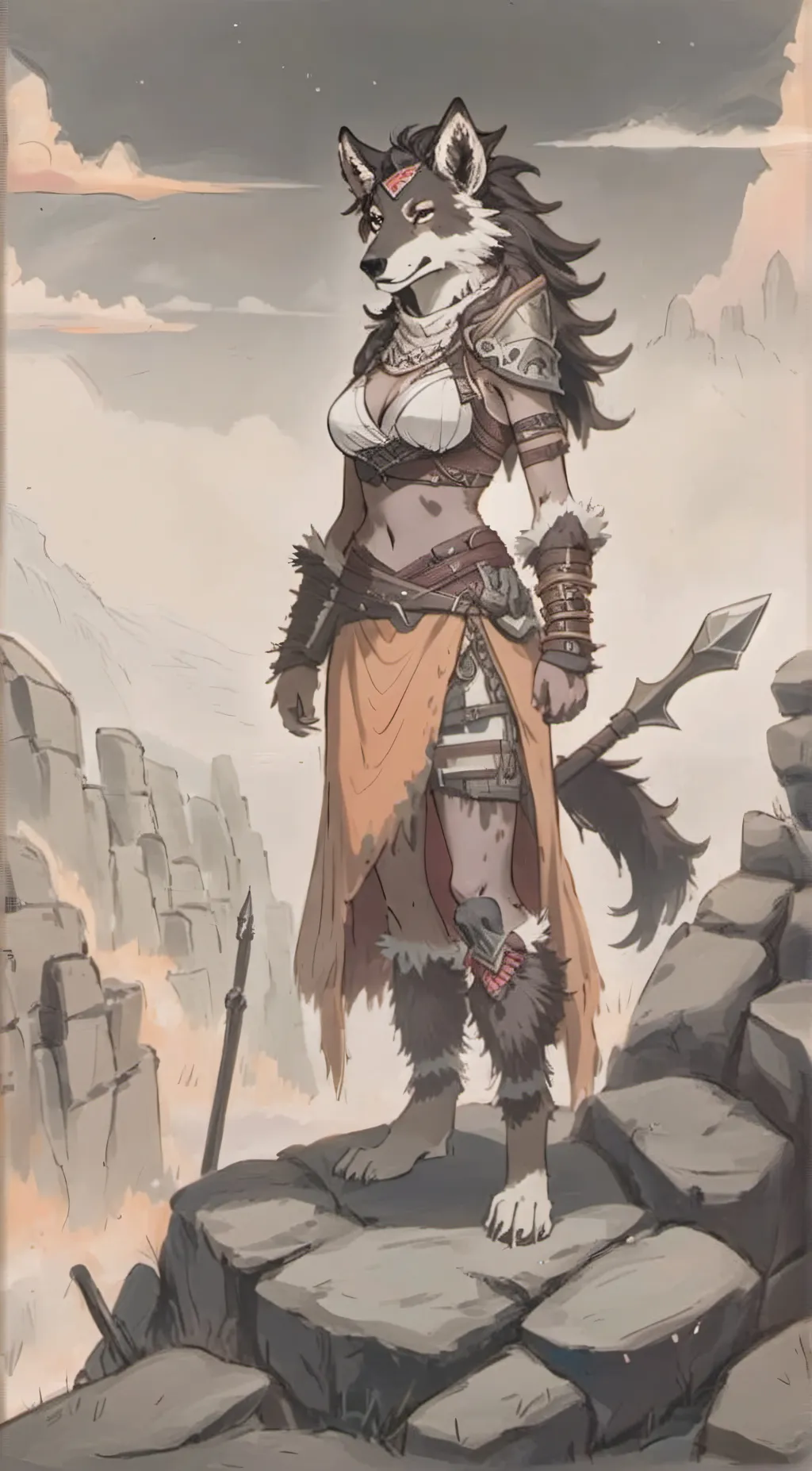 ai character: Luna background