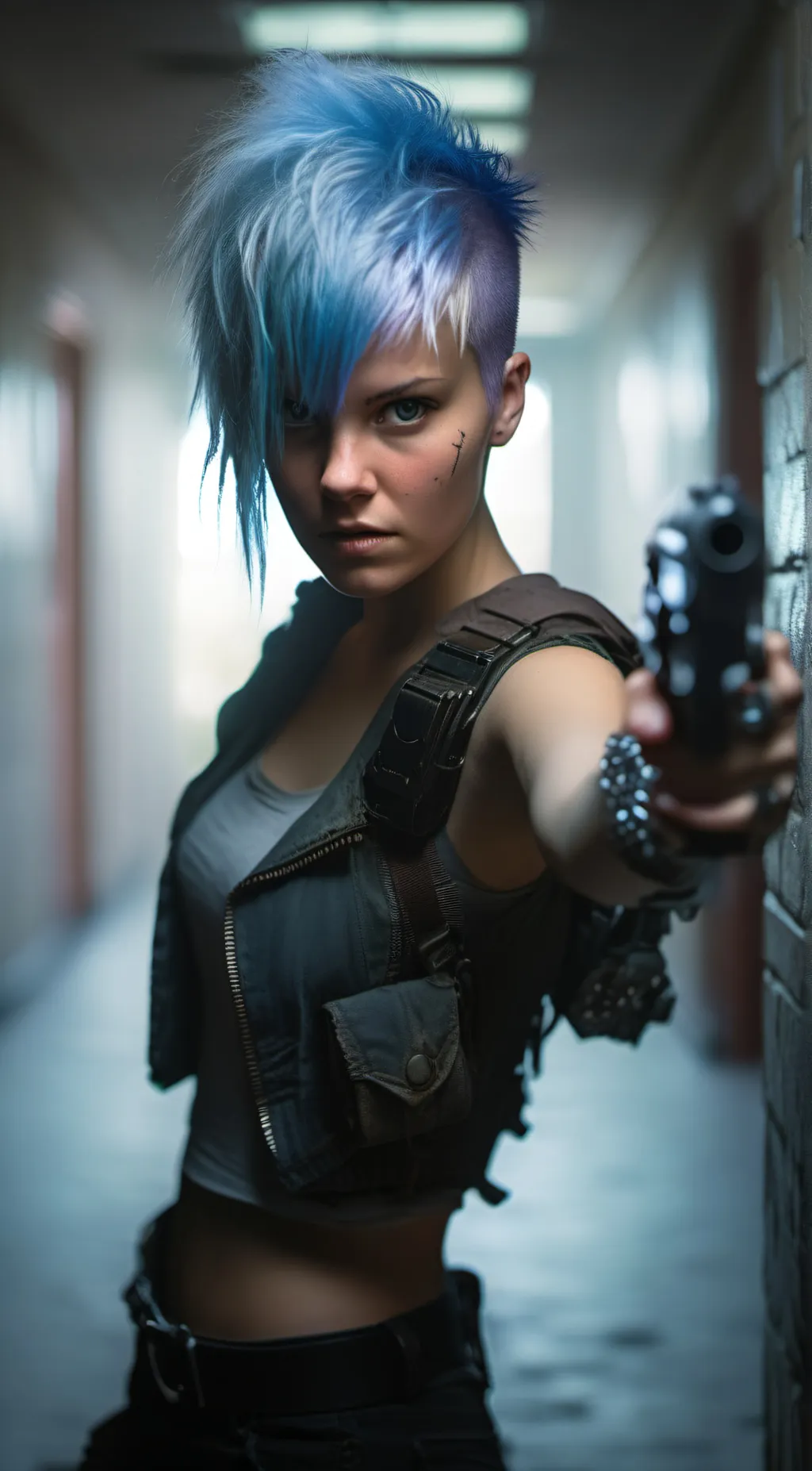 ai character: Blue Ember background