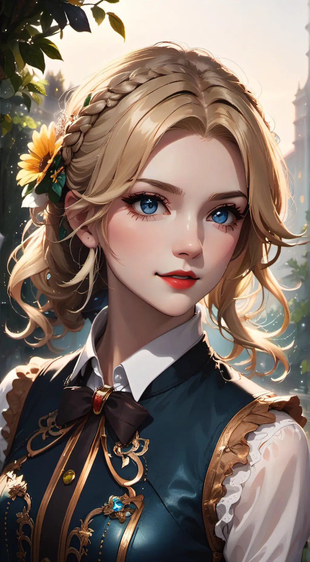 ai character: Lucy evans  background