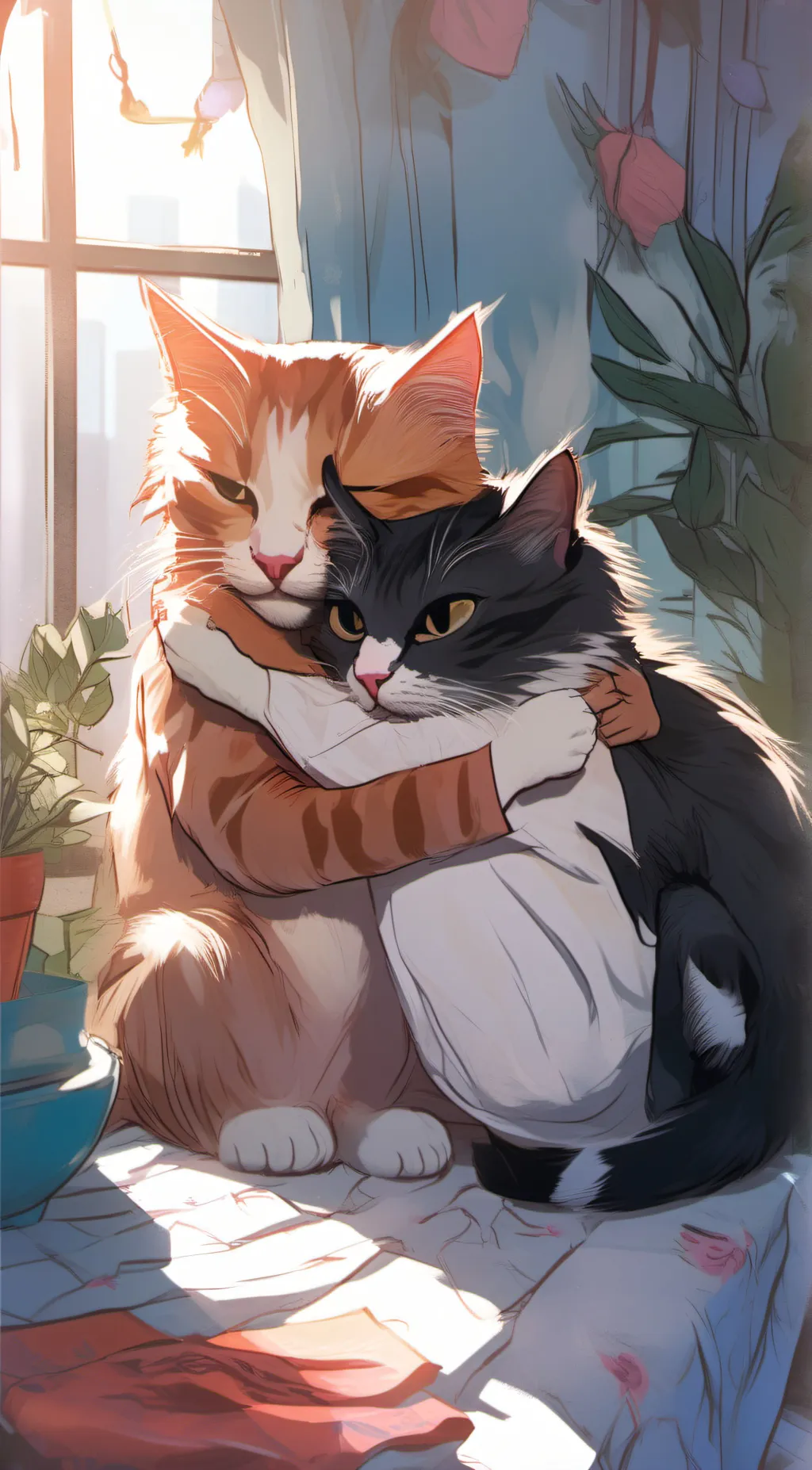 ai character: cheese and kiki me background