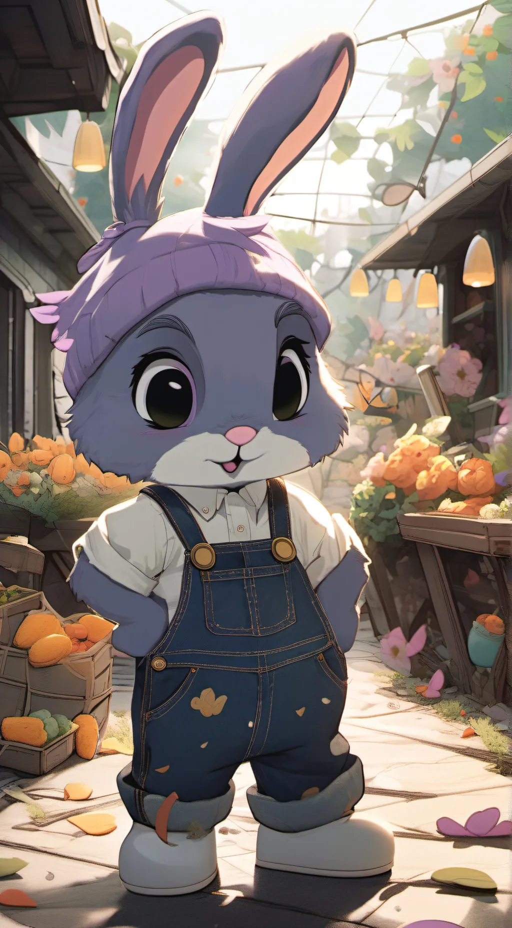 ai character: Jax snow day! background