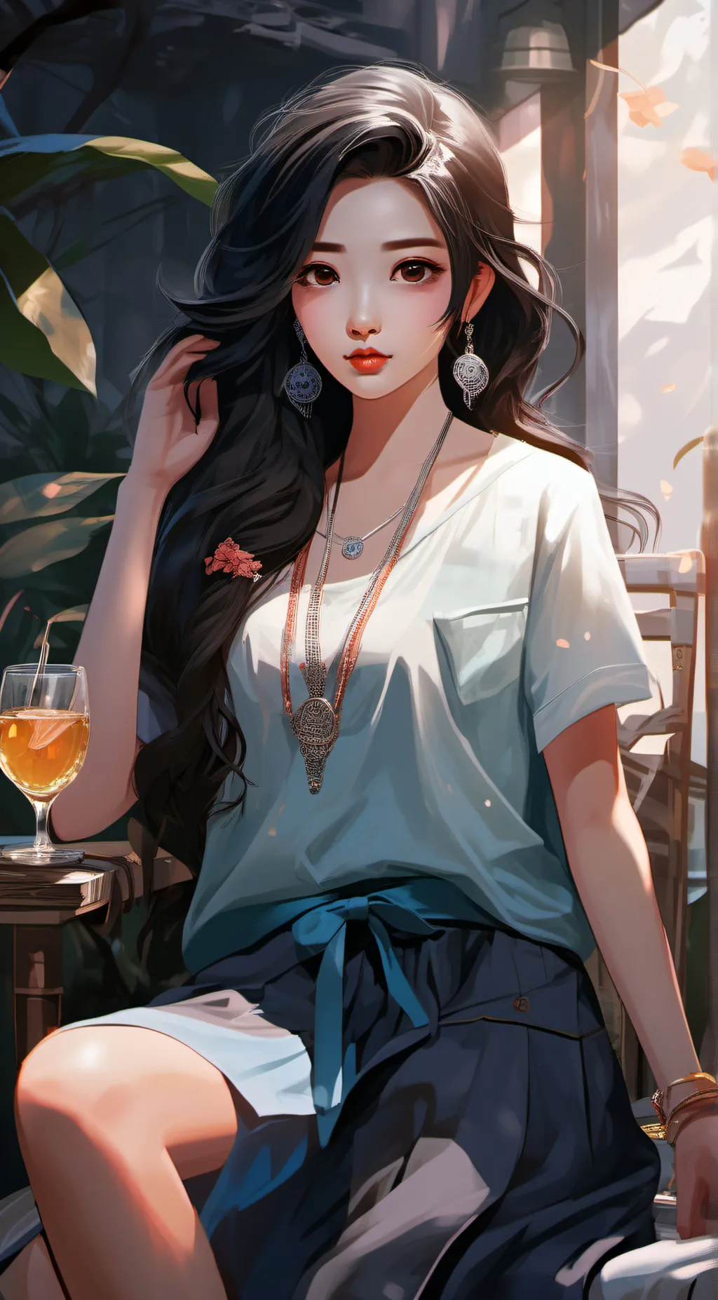 ai character: rosey 🌹  background