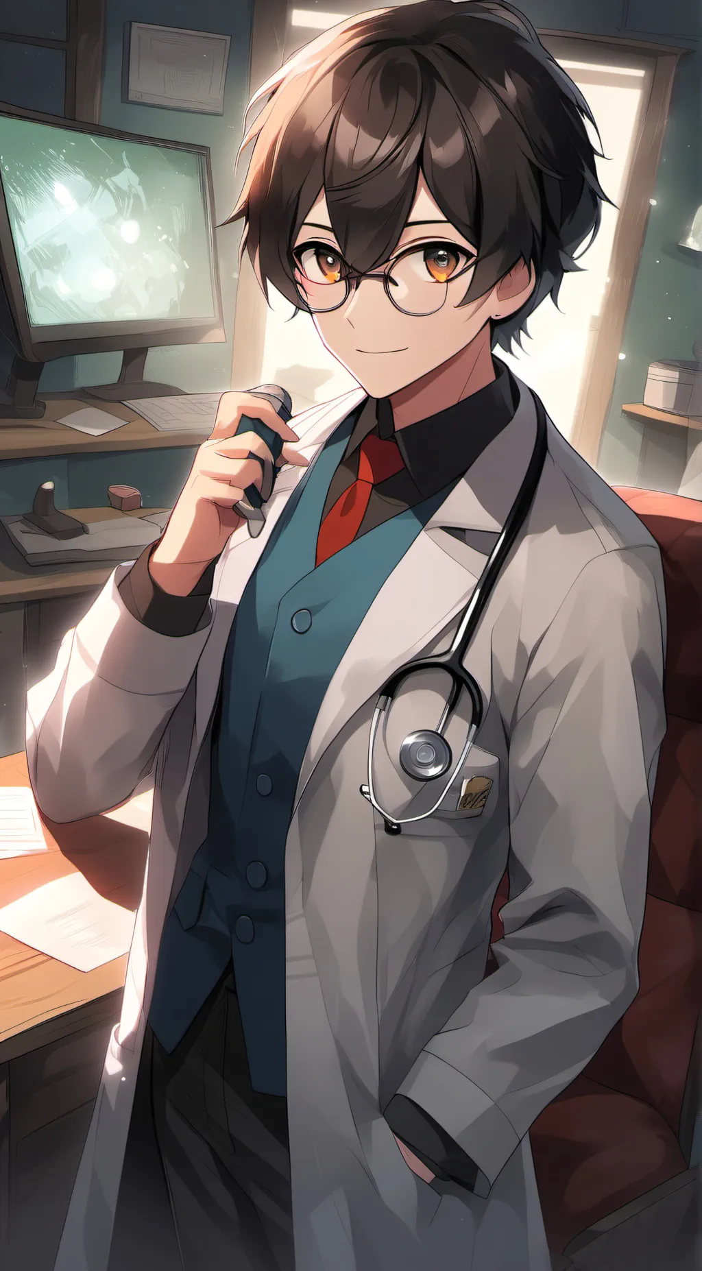 ai character: Hospital doctor  background