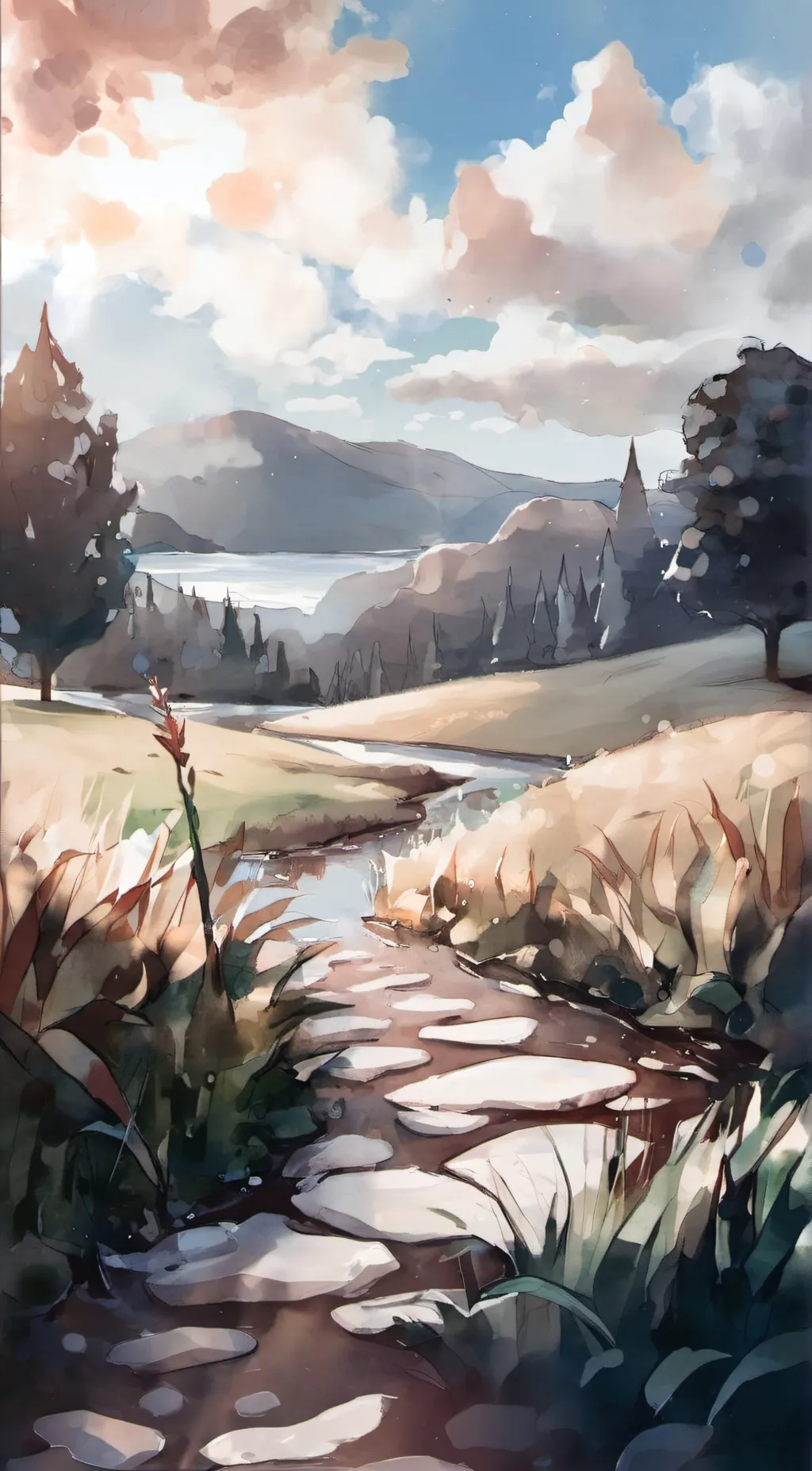 ai character: grass background