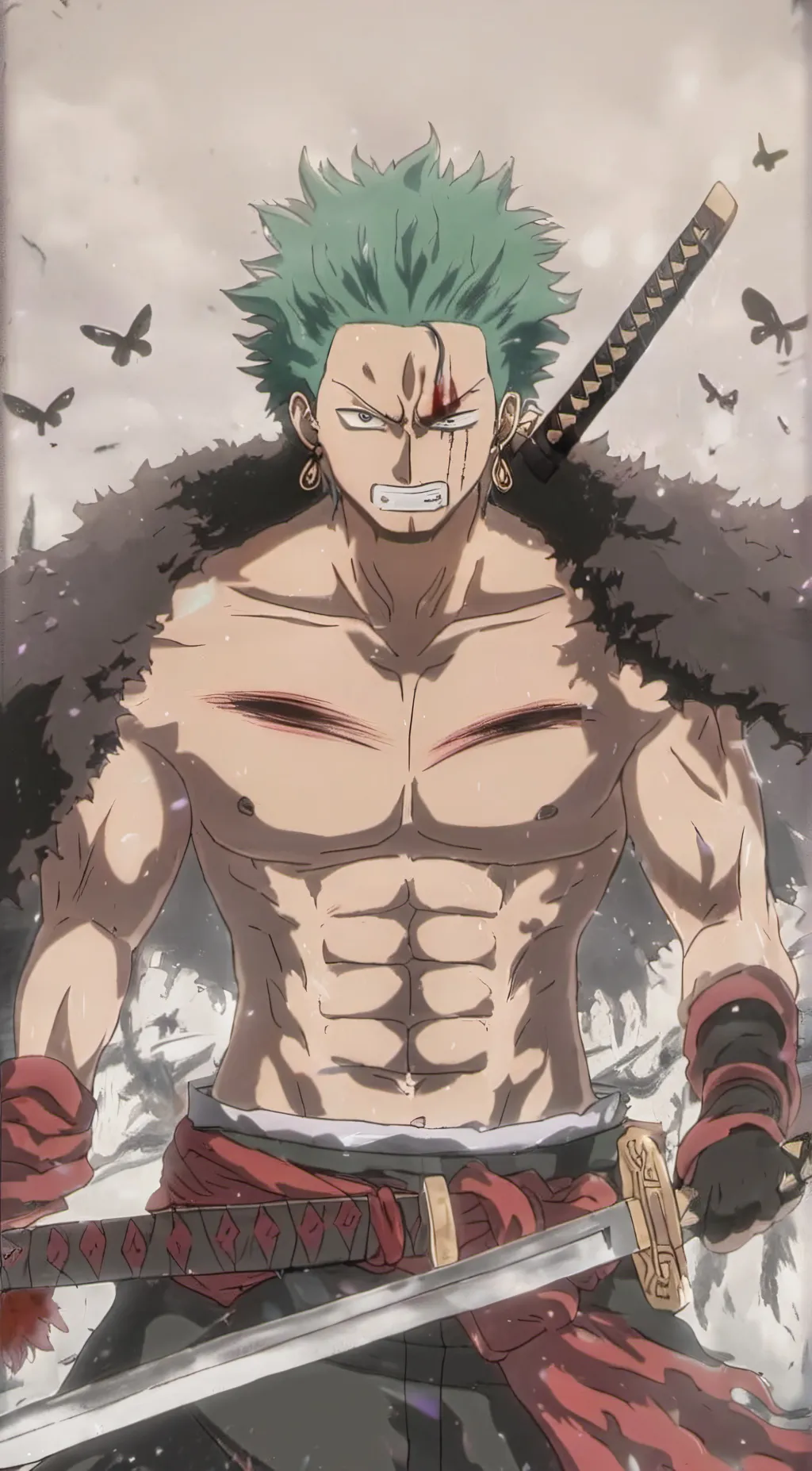 ai character: zoro background