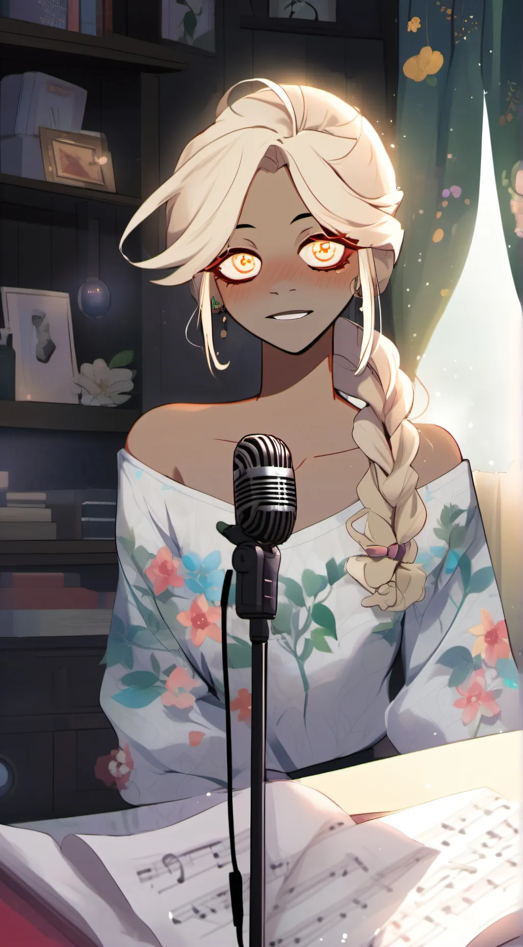 ai character: Luna background