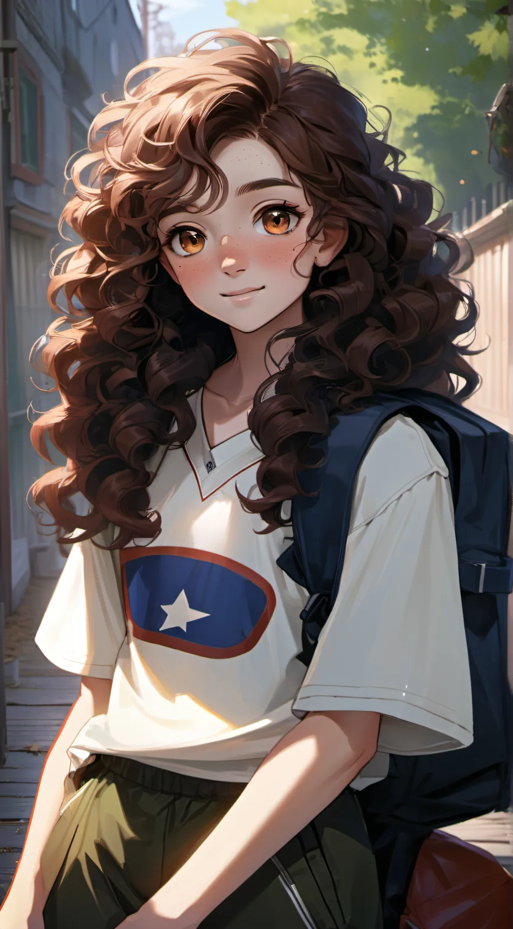 ai character: Savannah background