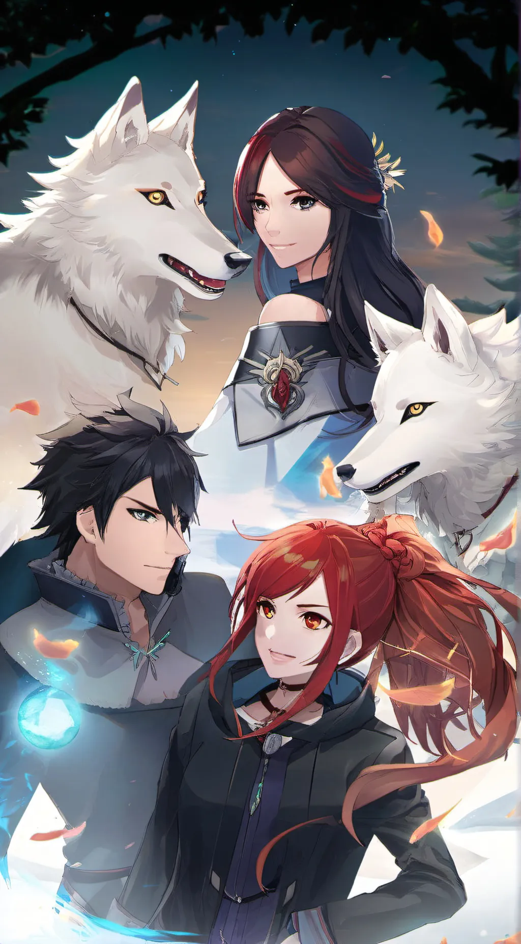 ai character: Ashira,james,aleah background