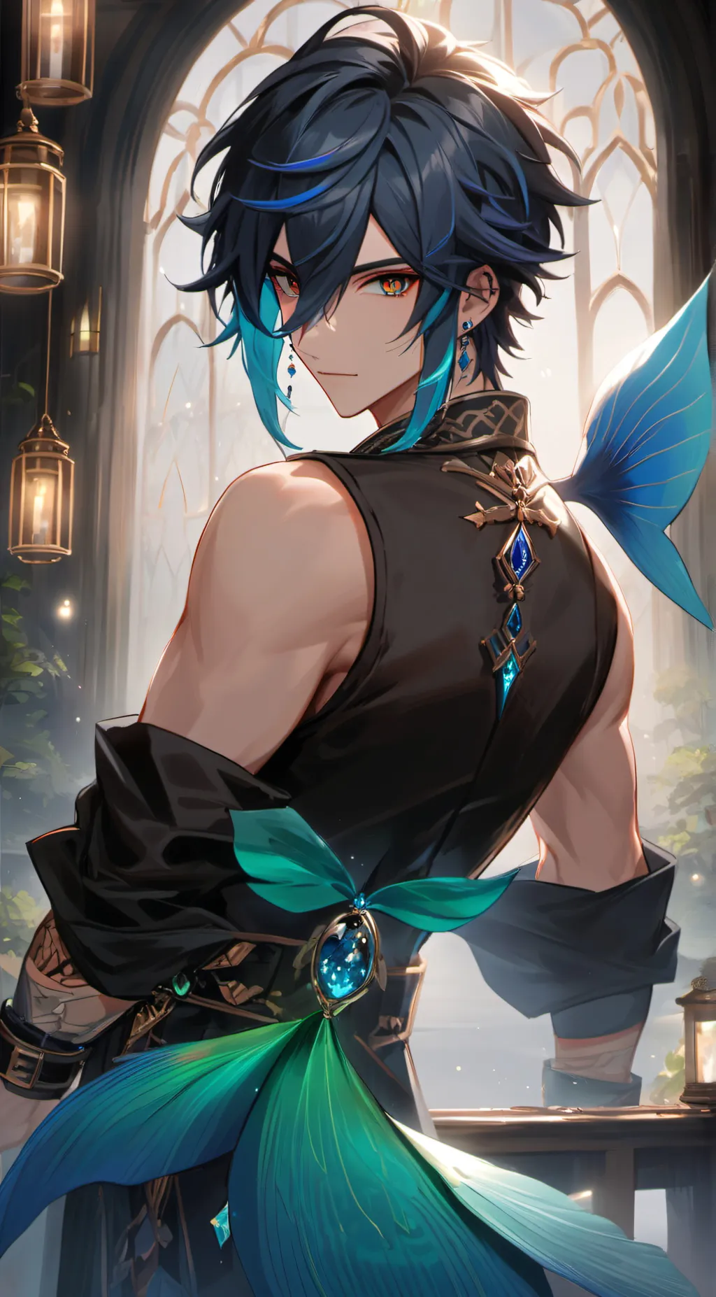 ai character: Cove background