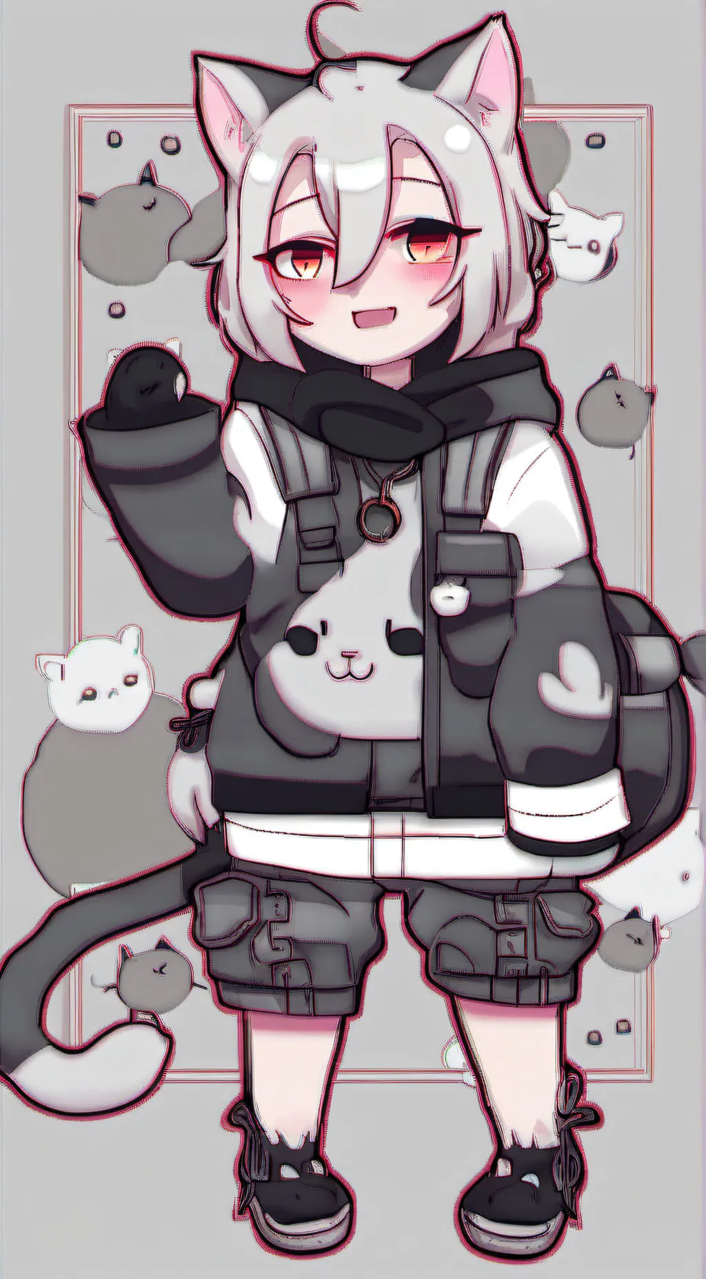 ai character: Neko boy background