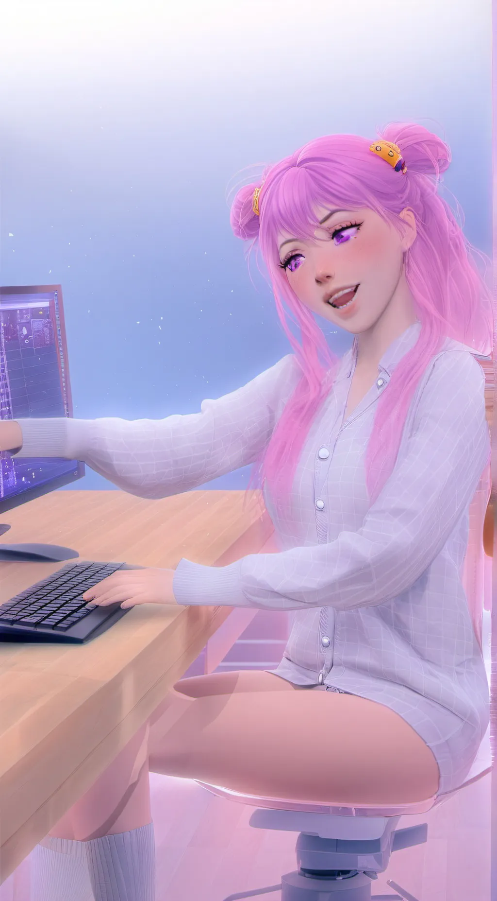 ai character: Kawaiian 💋 background