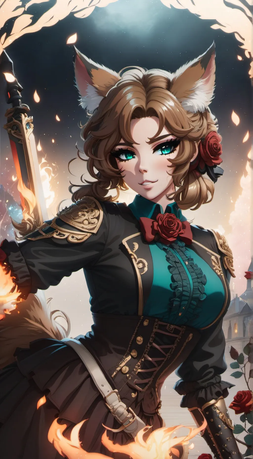 ai character: Vanna Bakeneko background