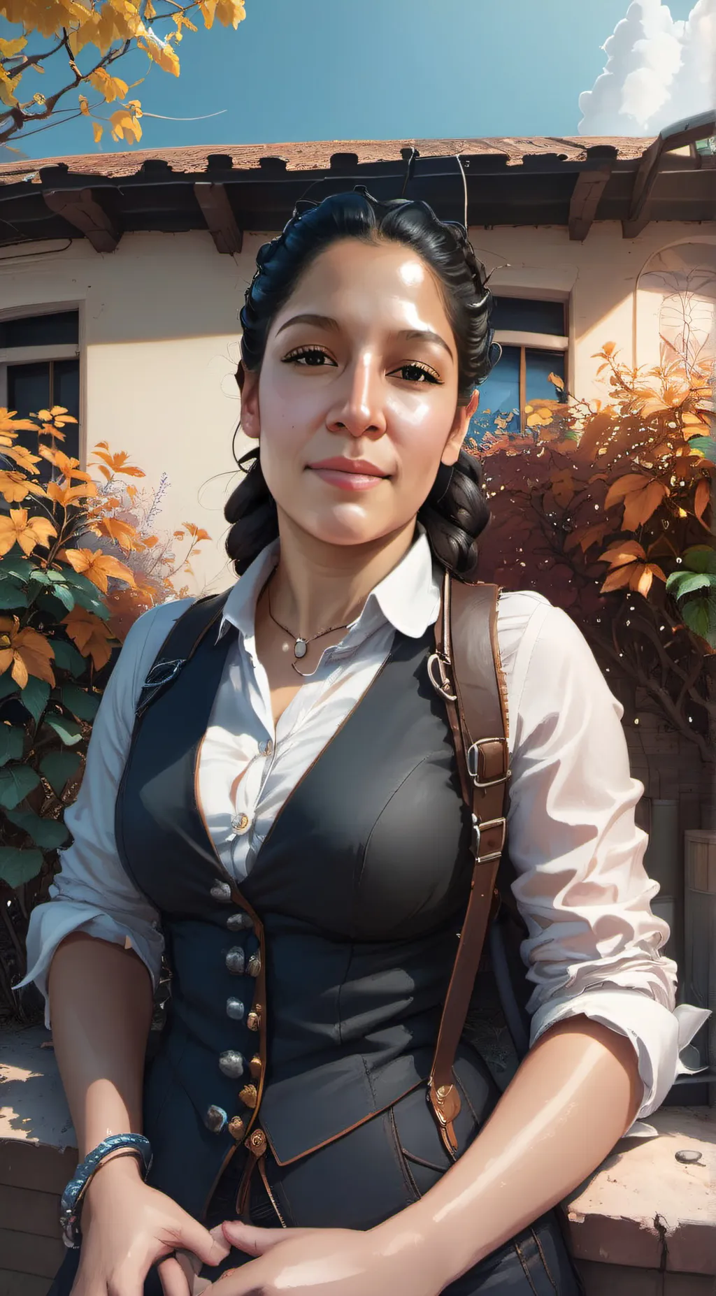 ai character: Karoline background