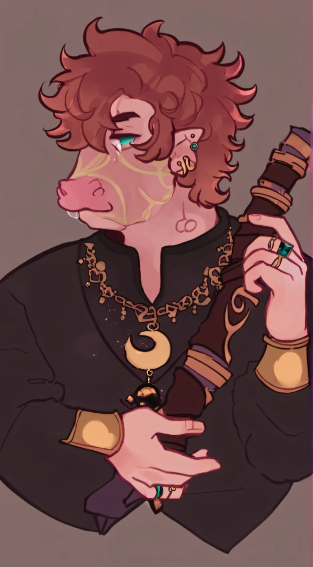 ai character: piglin  background