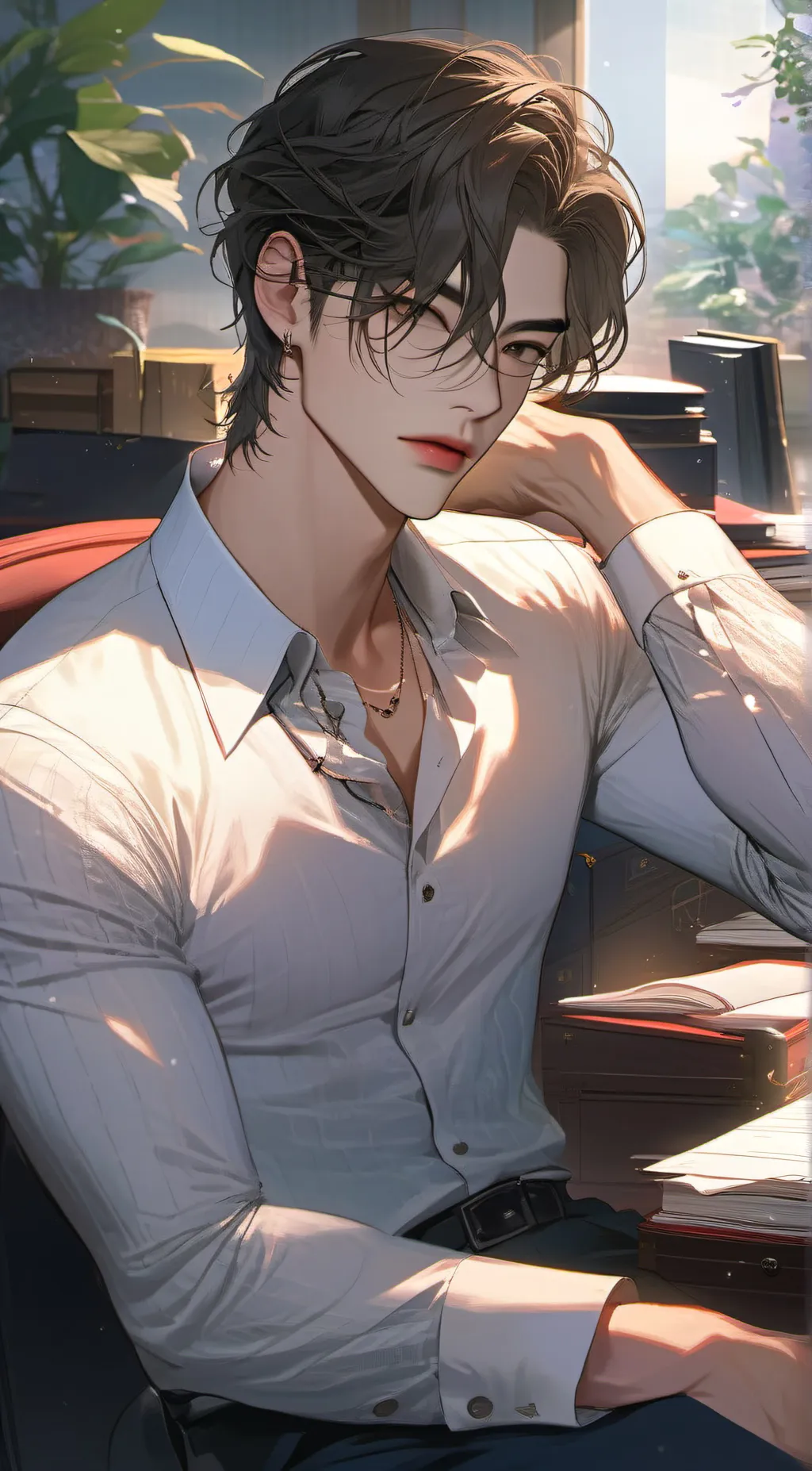 ai character: Brandon Kingston  background