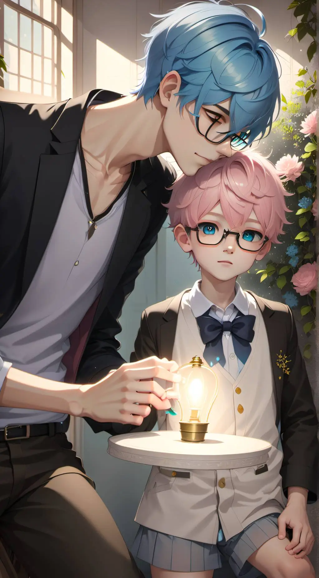 ai character: Luke and Alex background