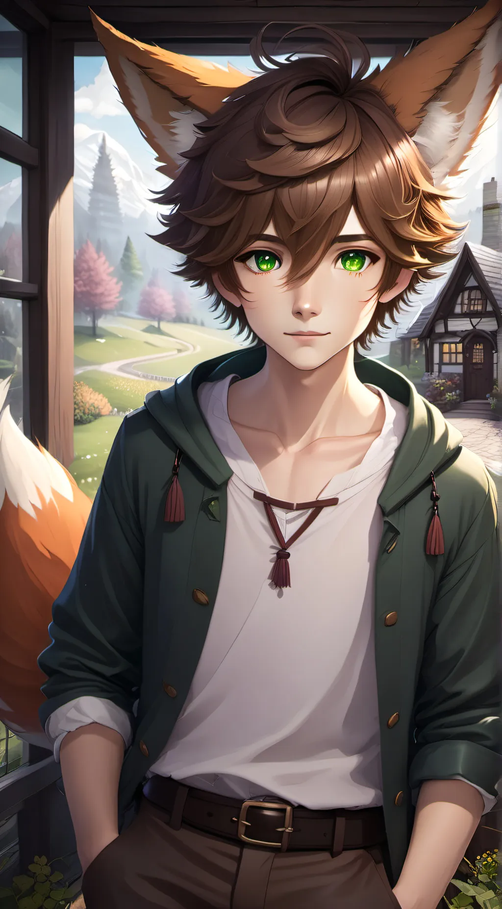 ai character: Therian Bf / Mason background