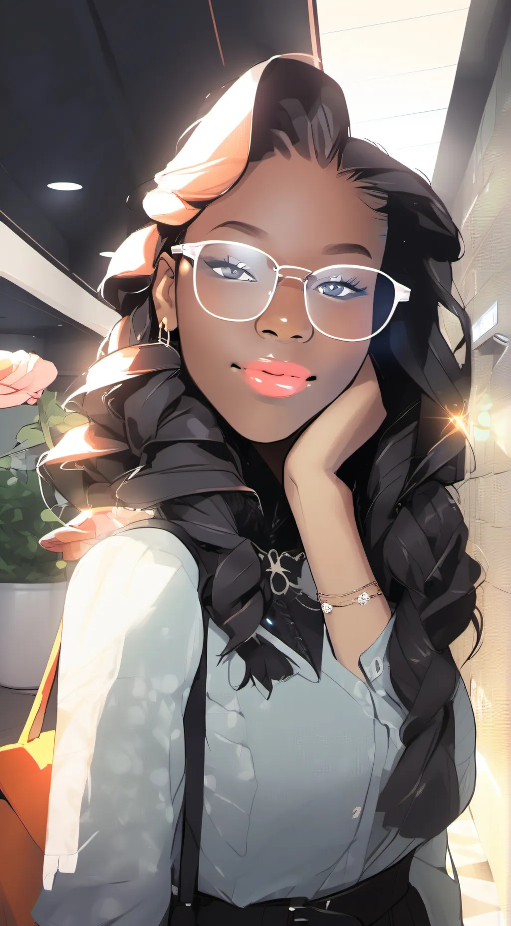 ai character: Aeriauna  background