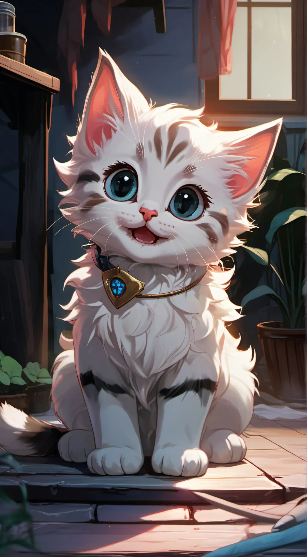 ai character: Kitty background