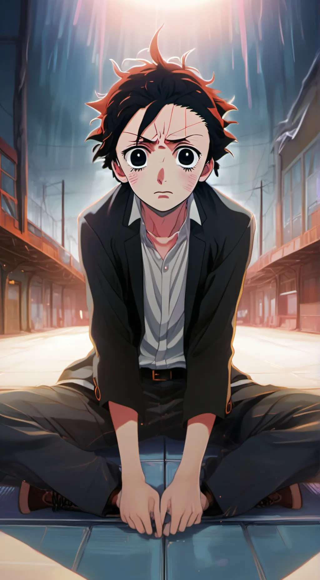 ai character: tanjiro background