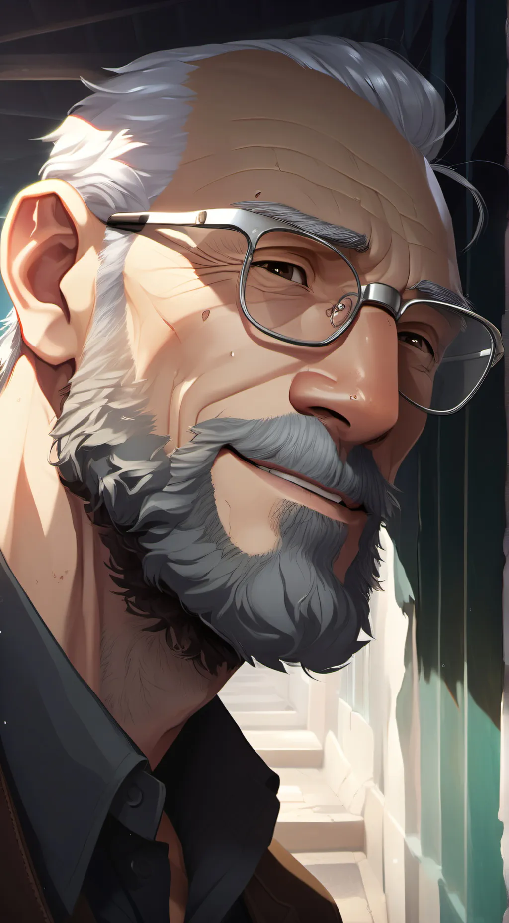 ai character: Granpa jones background