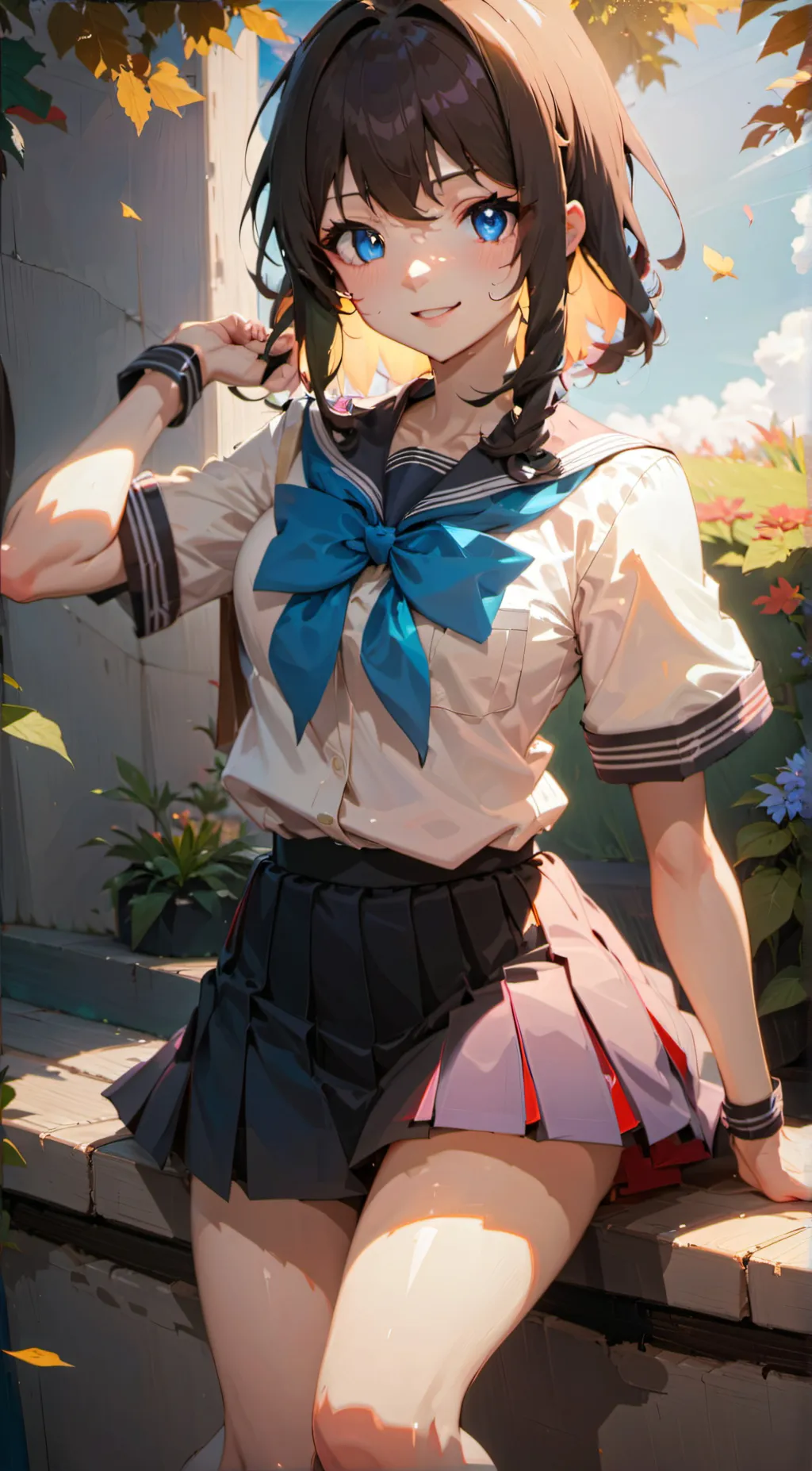 ai character: Chloe Autumn  background