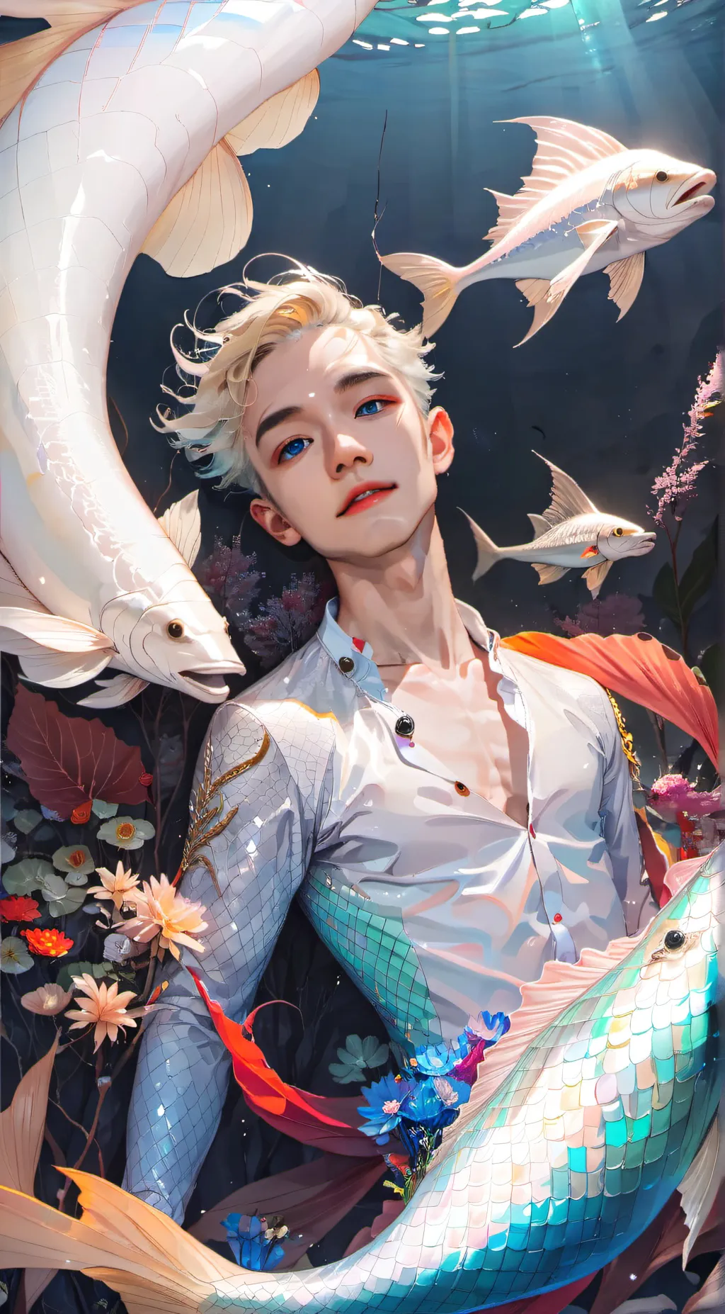 ai character: merman mike background